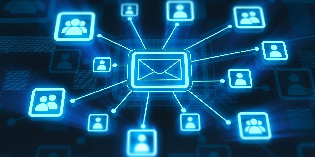 Connected network of email reach