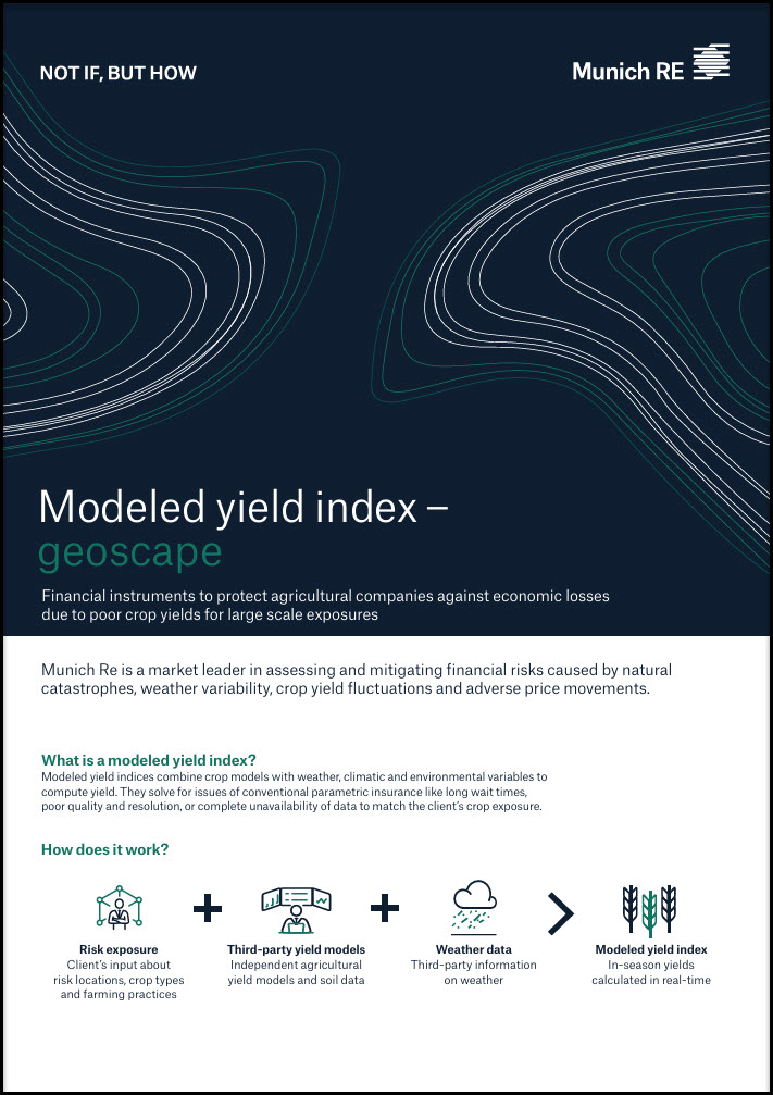 Modeled Yield Index Geoscape