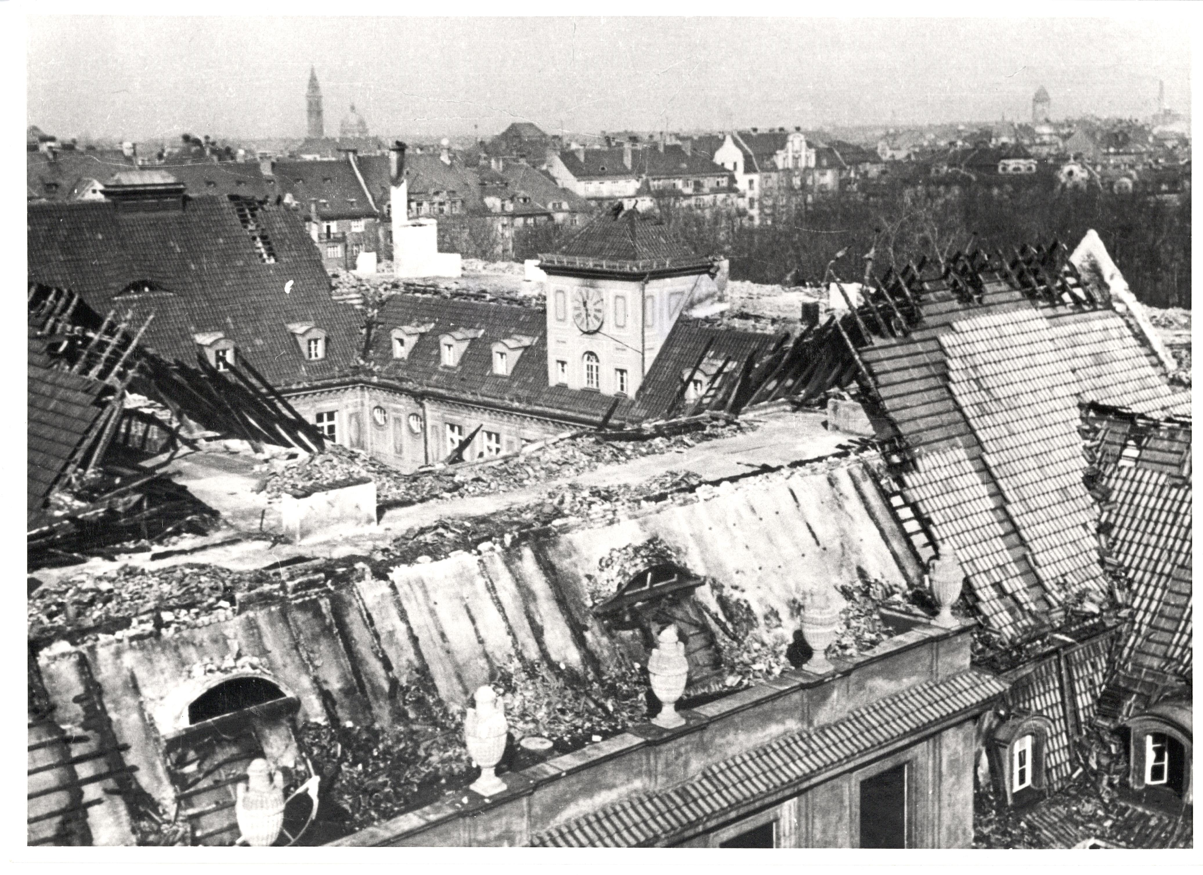 Bomb damage in World War II