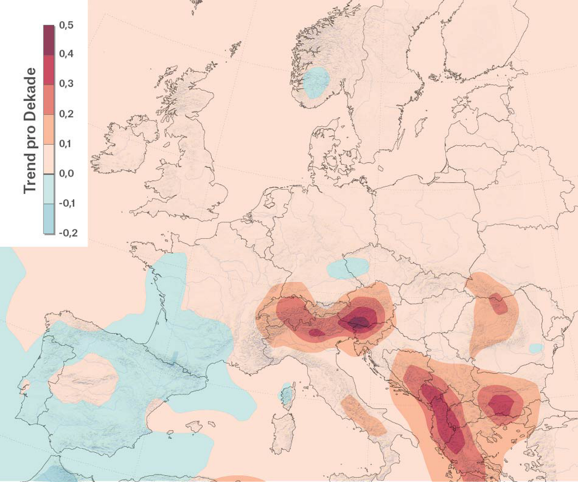 Number of hail events in Europe overall increased significantly over the years 1979-2015
