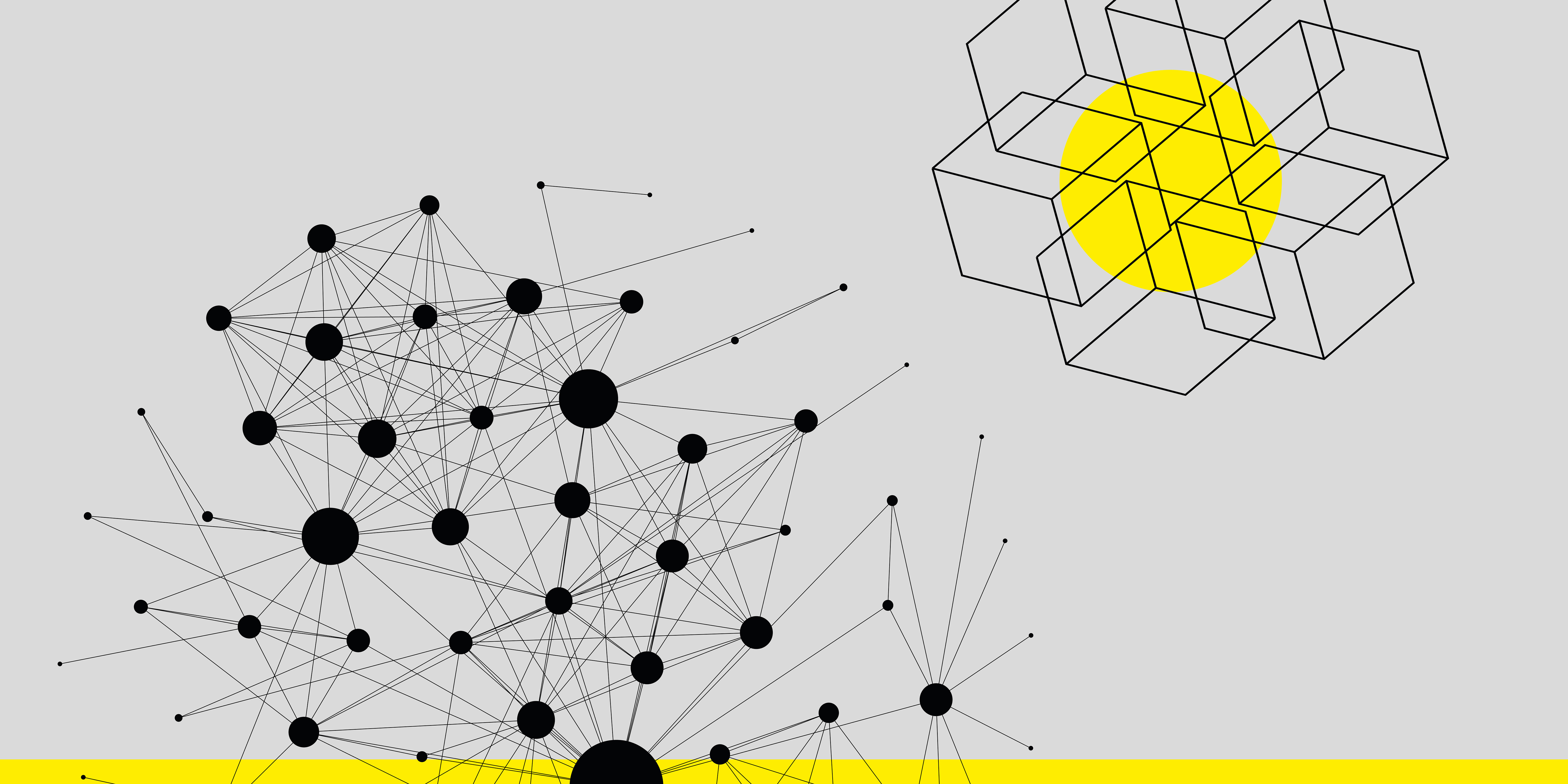 Abstract forms mirroring innovation