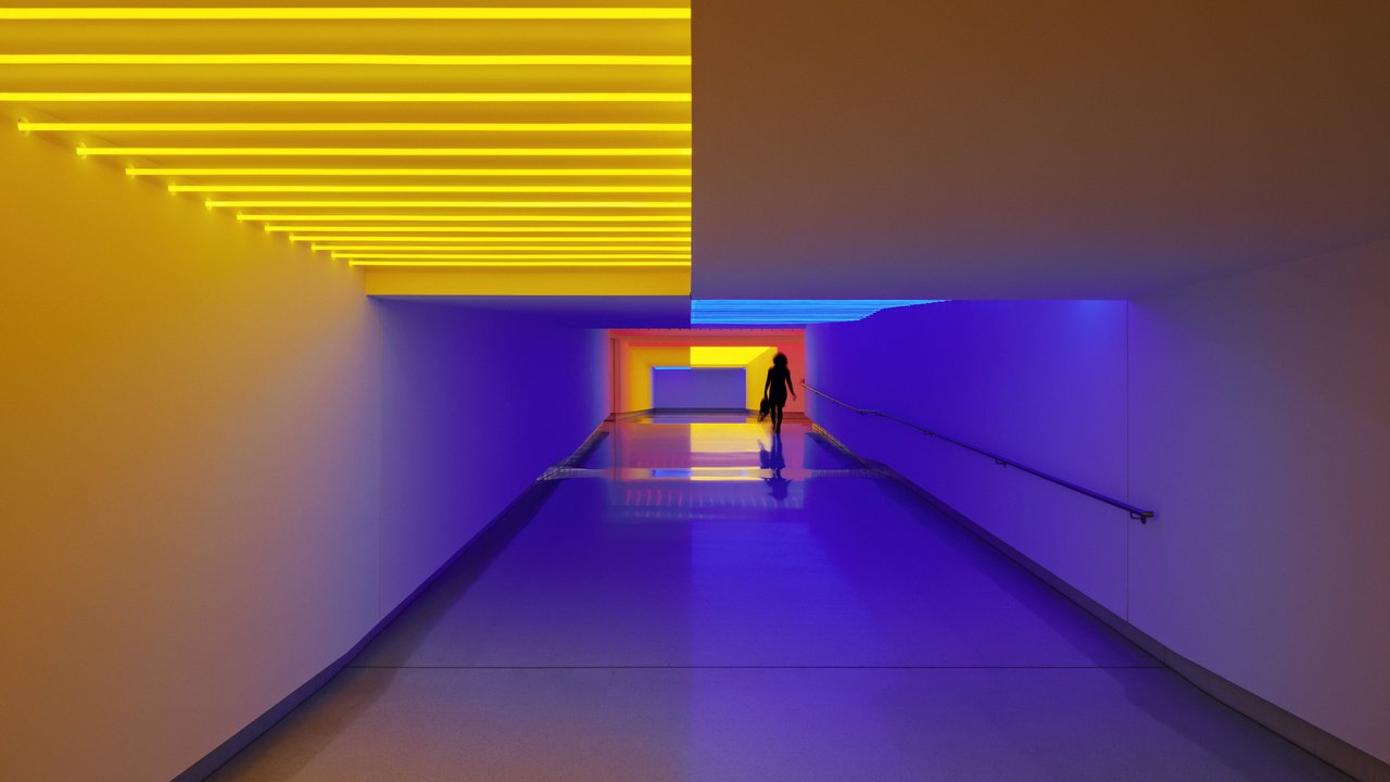 Keith Sonnier, Verbindung RotBlauGelb, 2002