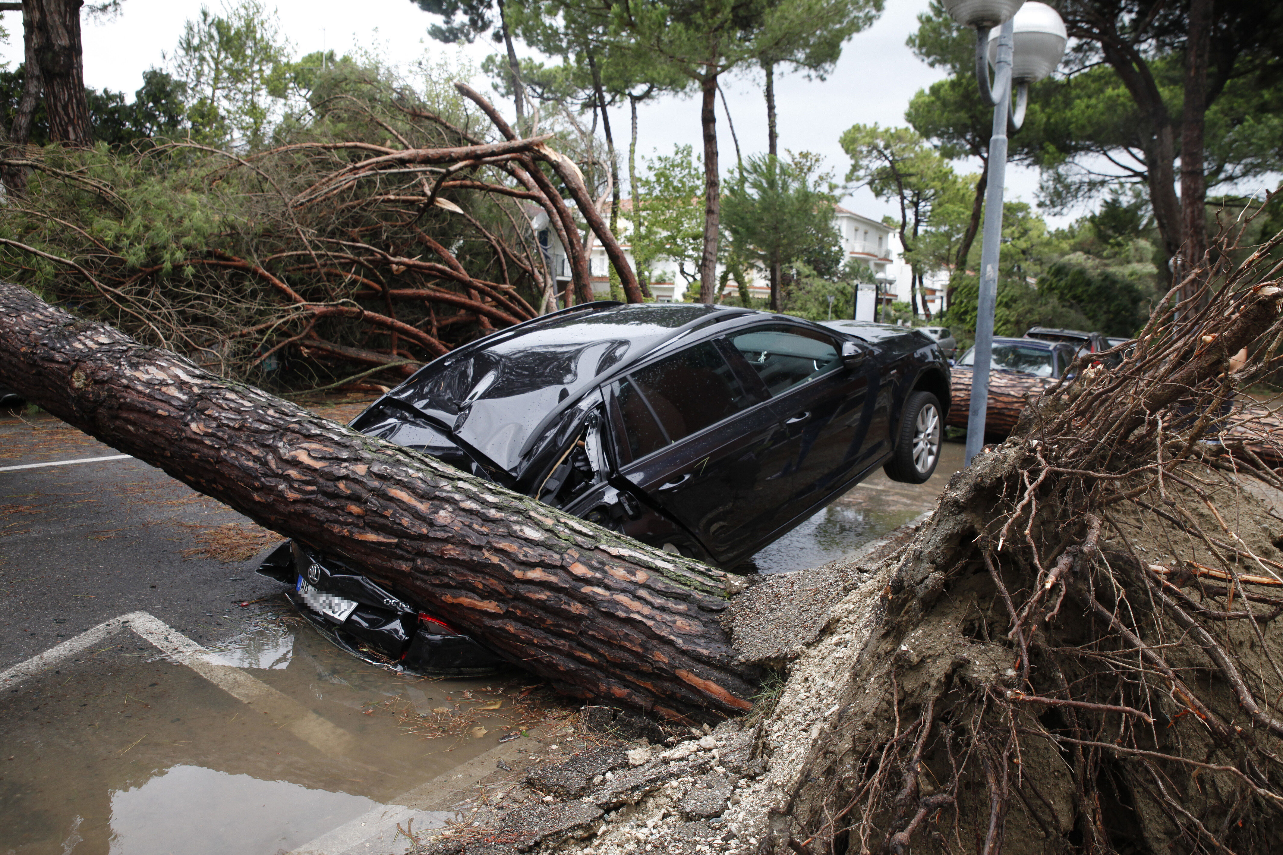 Severe weather damage in Europe