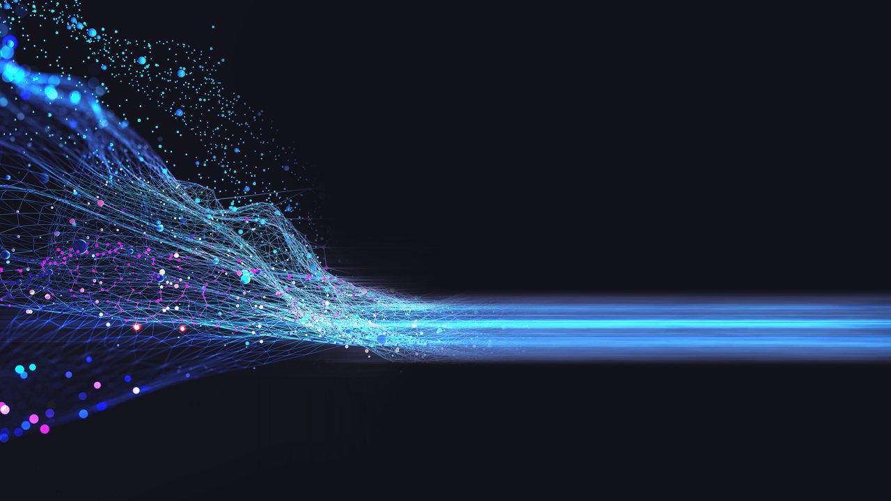 Technology and togetherness Neural network 3D illustration