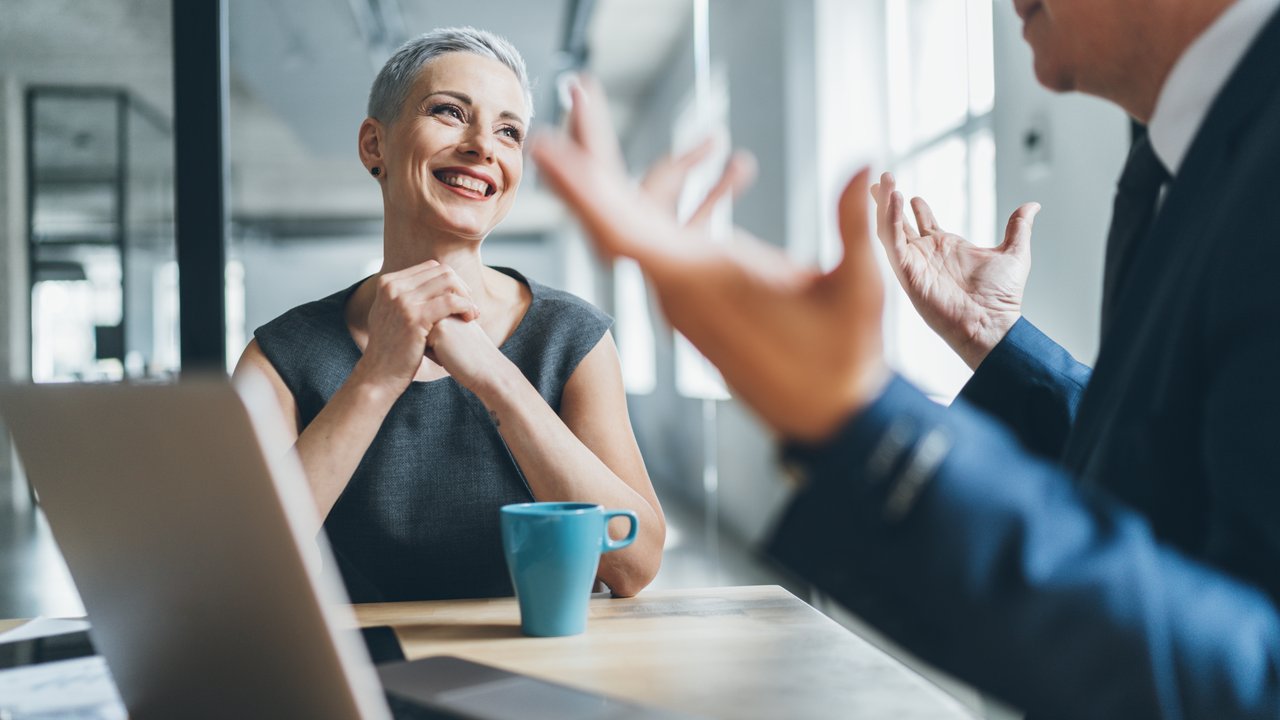 Business coworkers working together at office