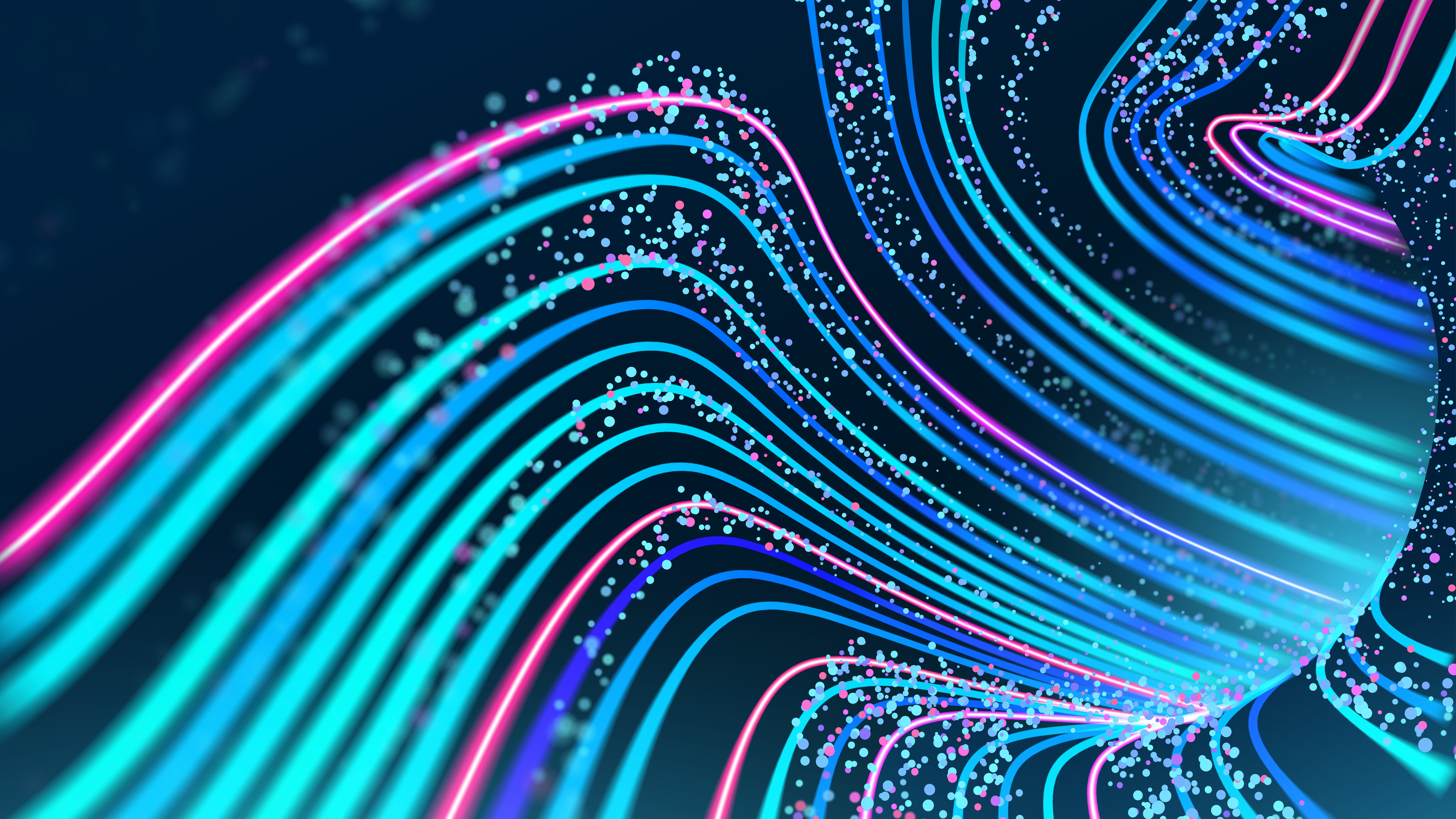 Scalable AI: Out of the lab and into your insurance business Cyber stream on dark background. Motion vector illustration. Information technology. Cloud computing. Technology security concept. Lines tunnel