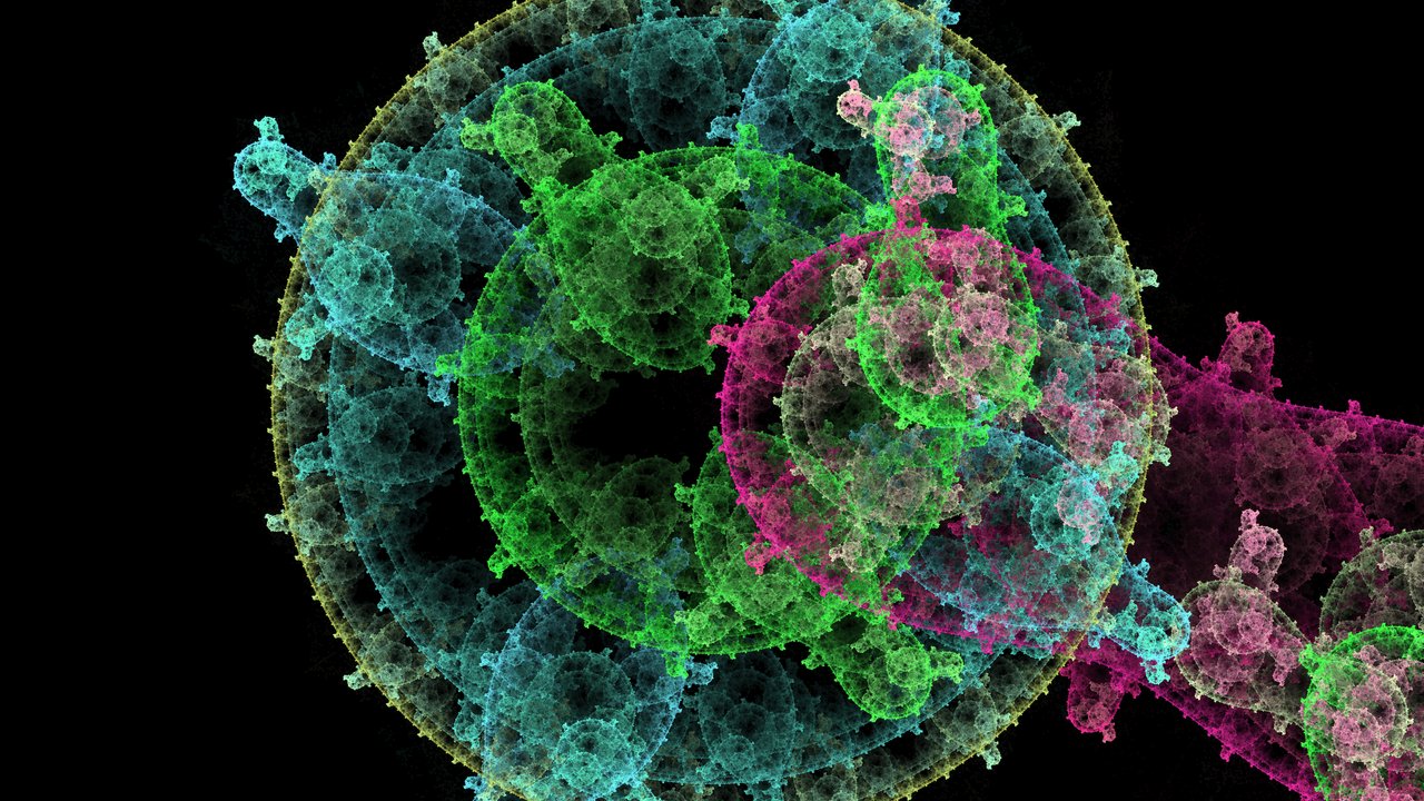 Abstract Pattern Of Virus