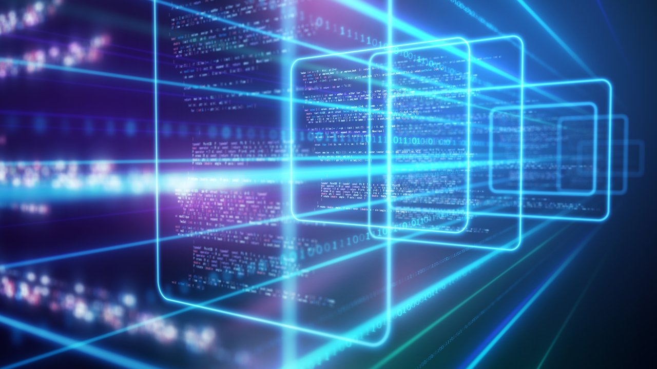 Abstract image of programming data analysis process