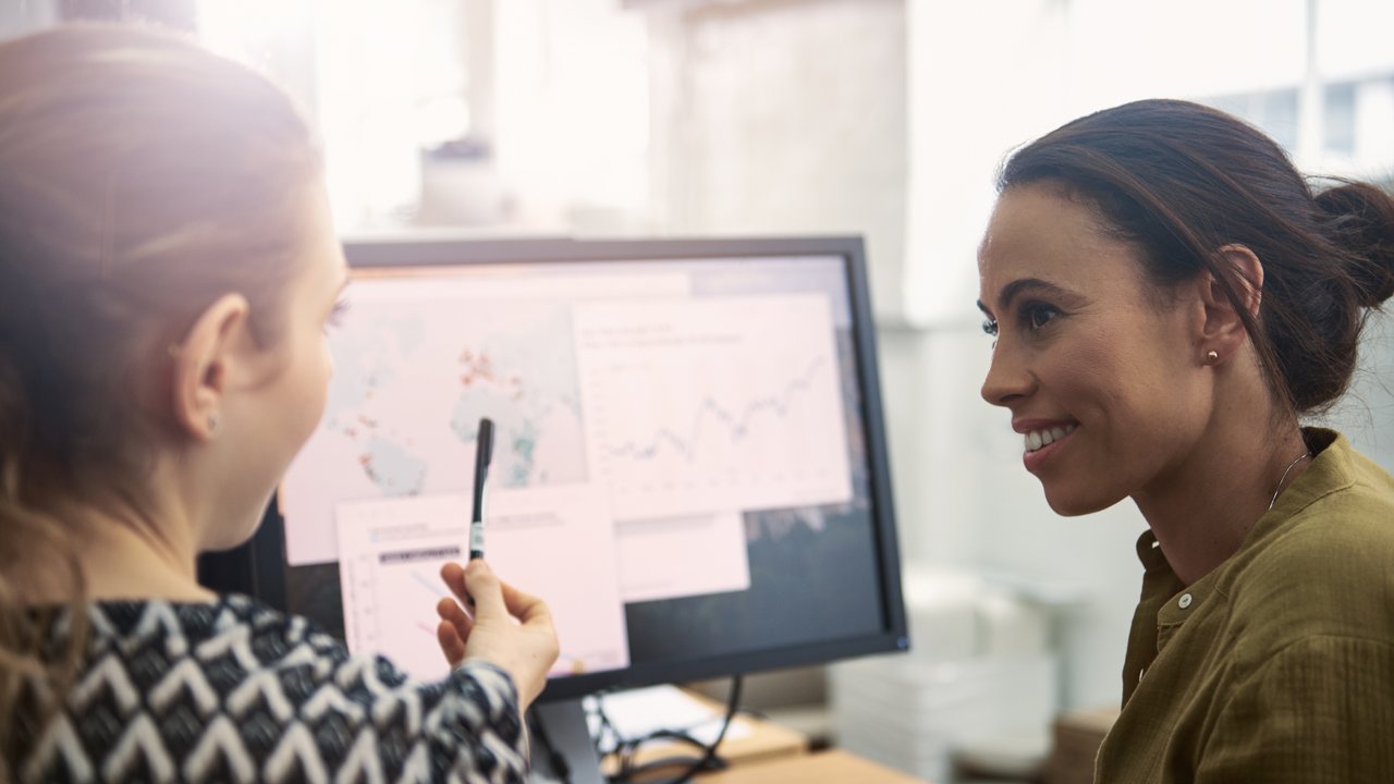 Two female designers in their office
