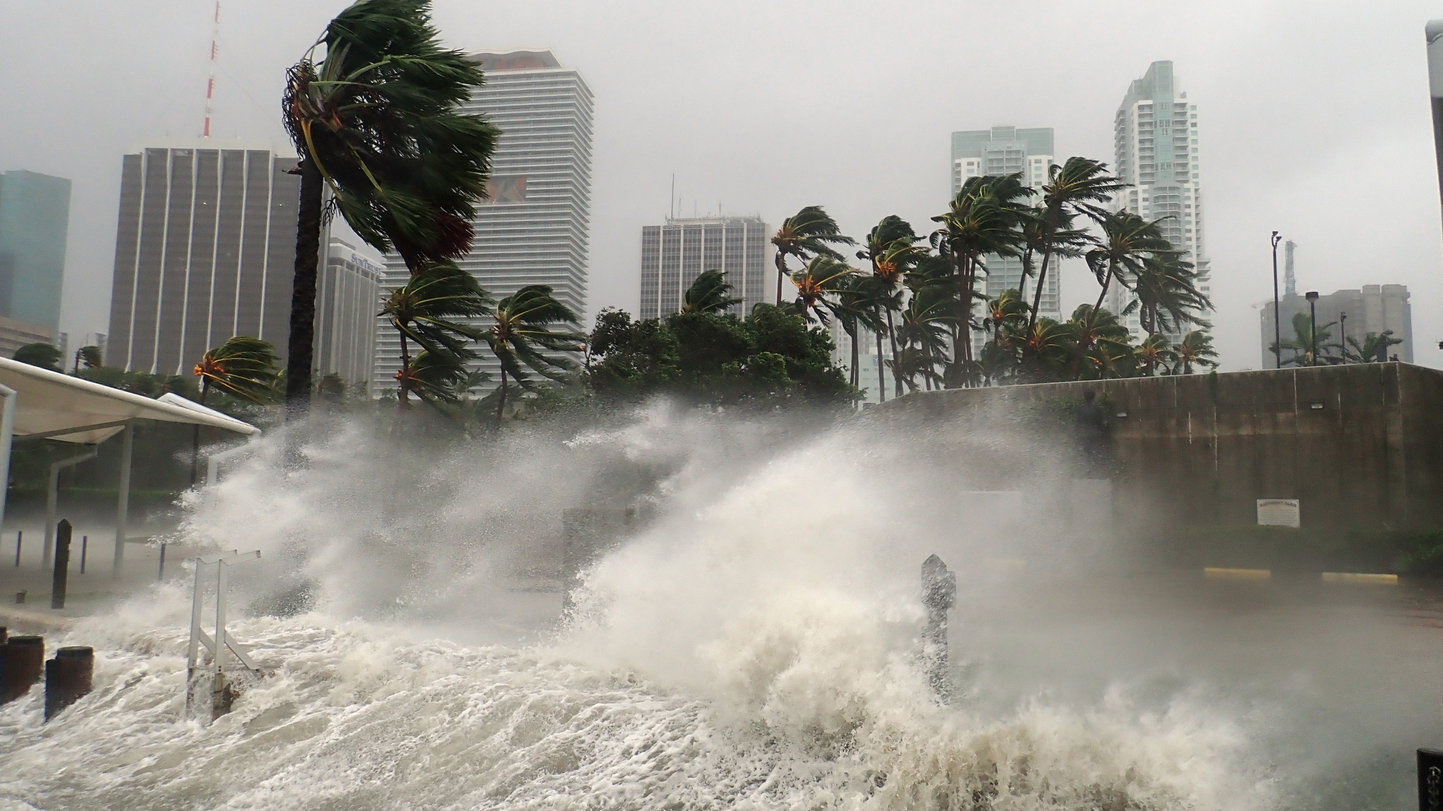 Hurricane Irma Extreme Image of Storm Striking Miami, Florida