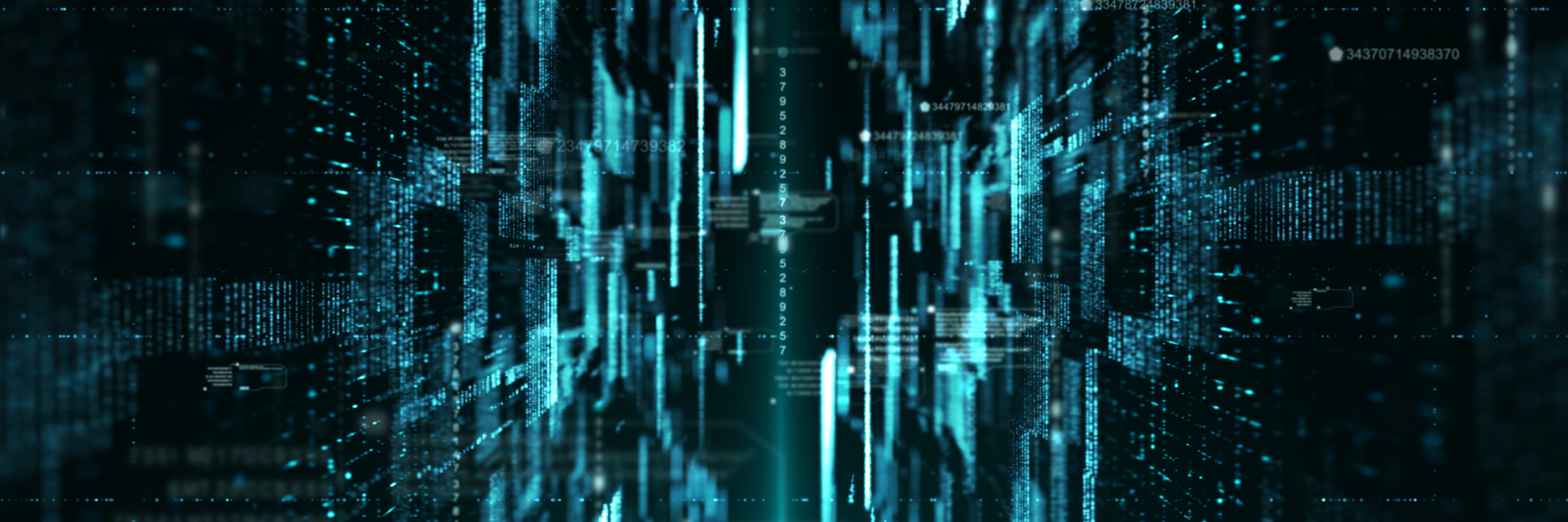 Full Frame Shot Of Illuminated Cyberspace Data