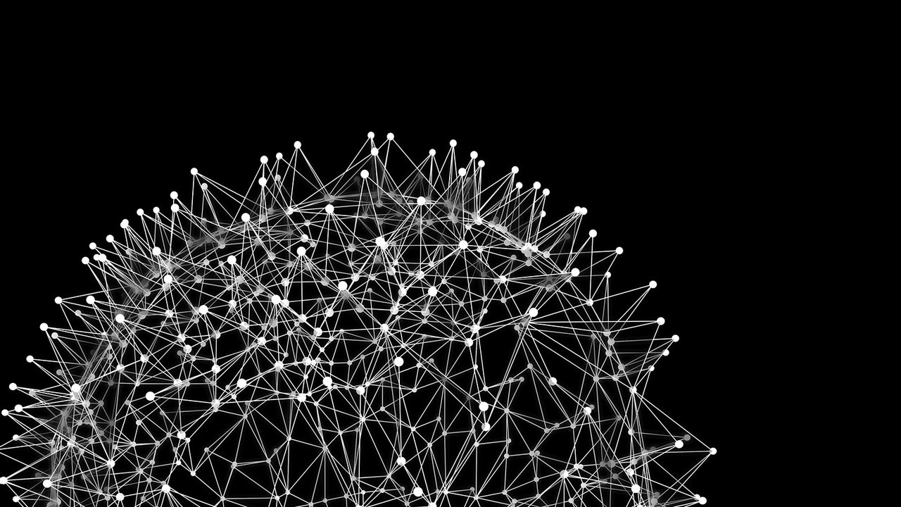 illustration of interconnected data points.