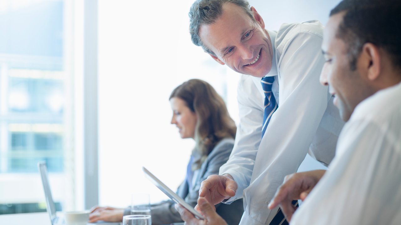 business people working in office