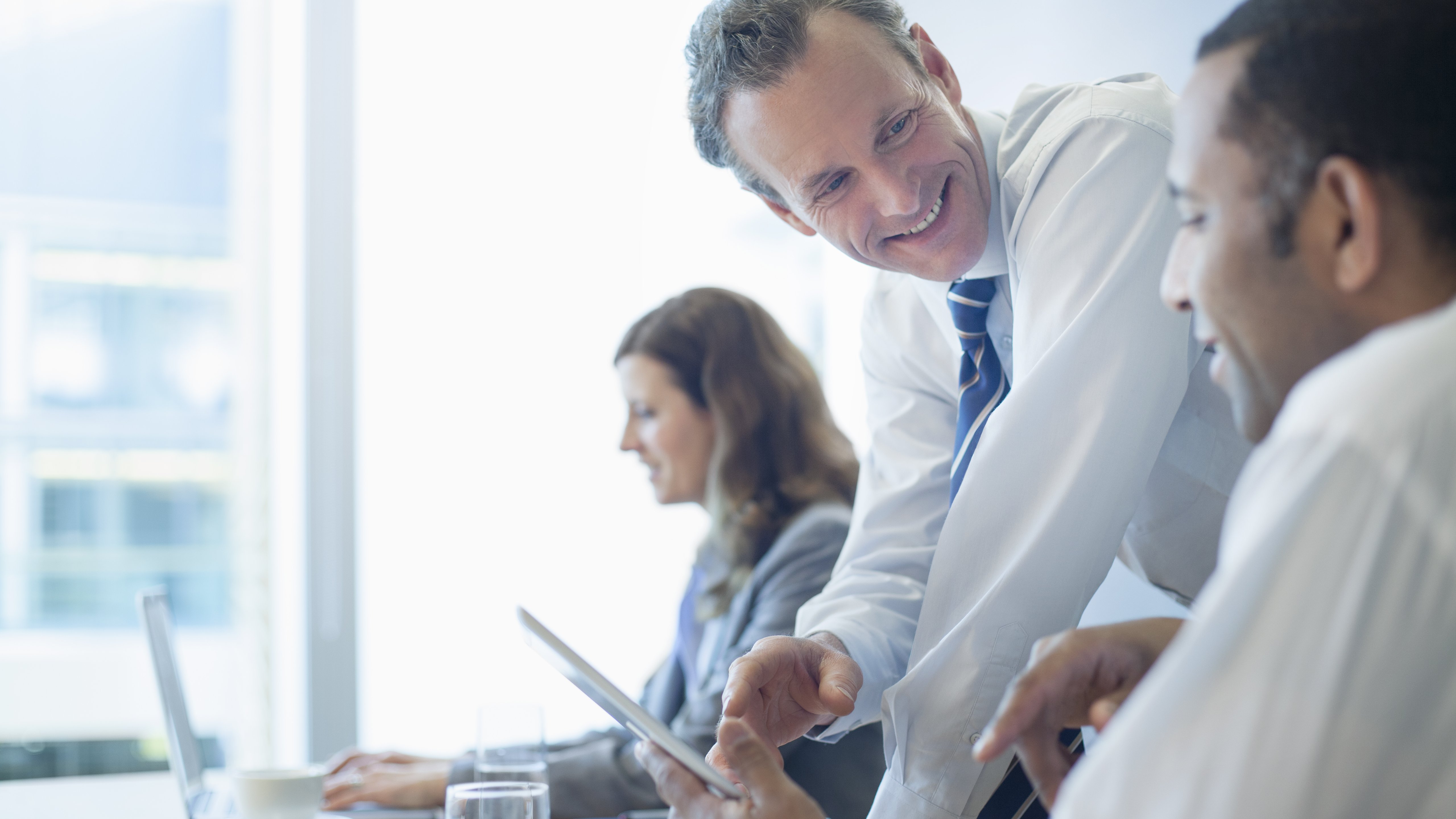 business people working in office