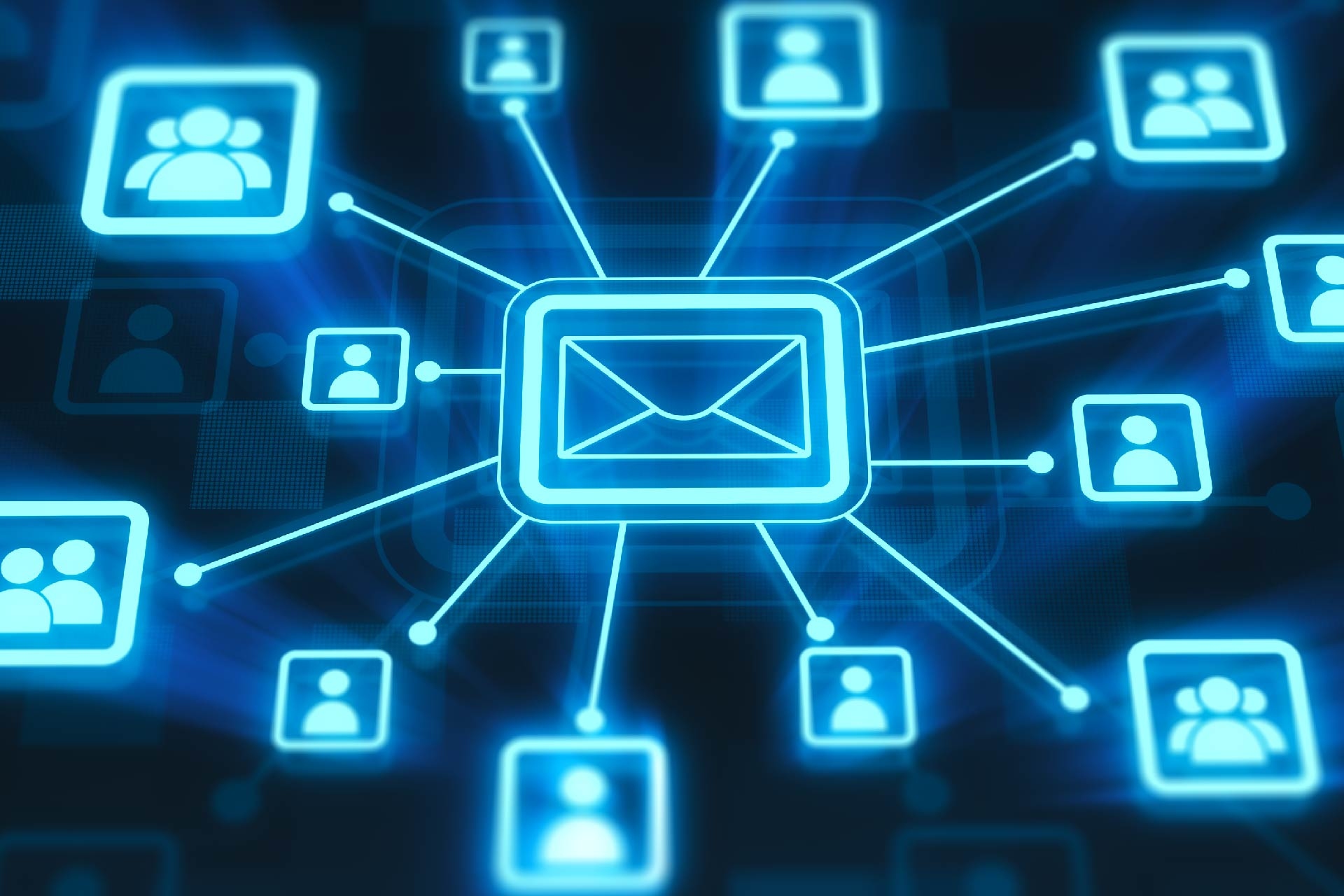 Connected network of email reach