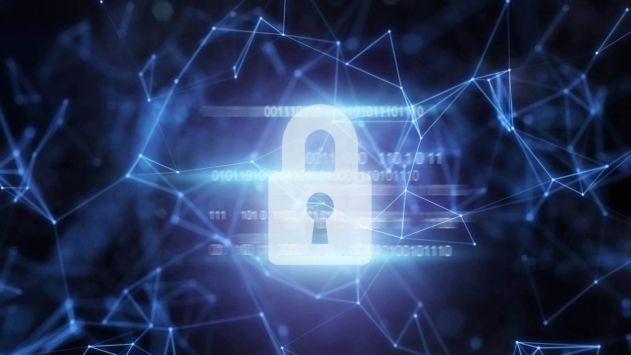 Security padlock in network space