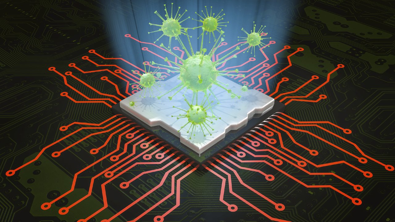 CPU virus infection spreading