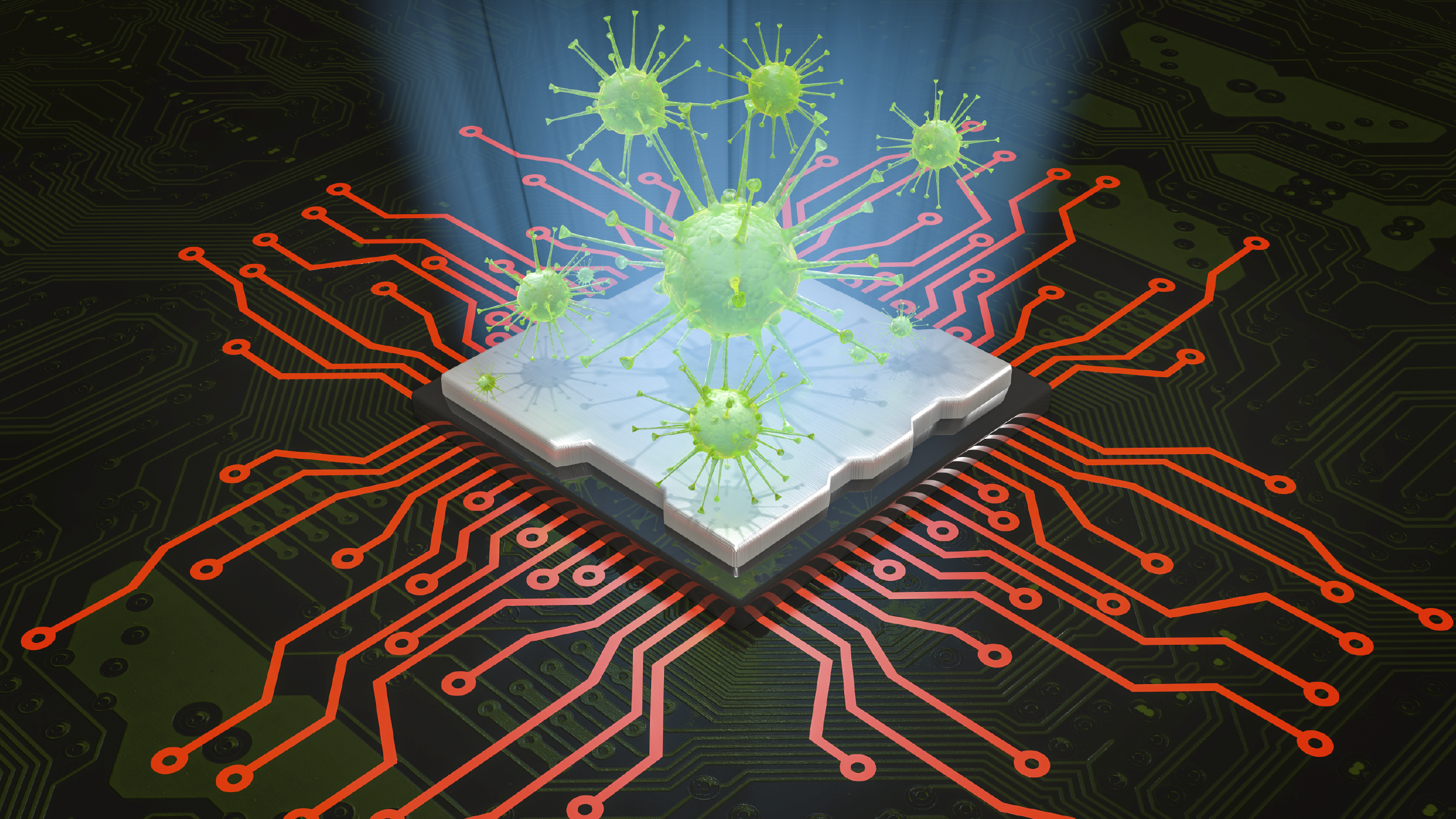 CPU virus infection spreading