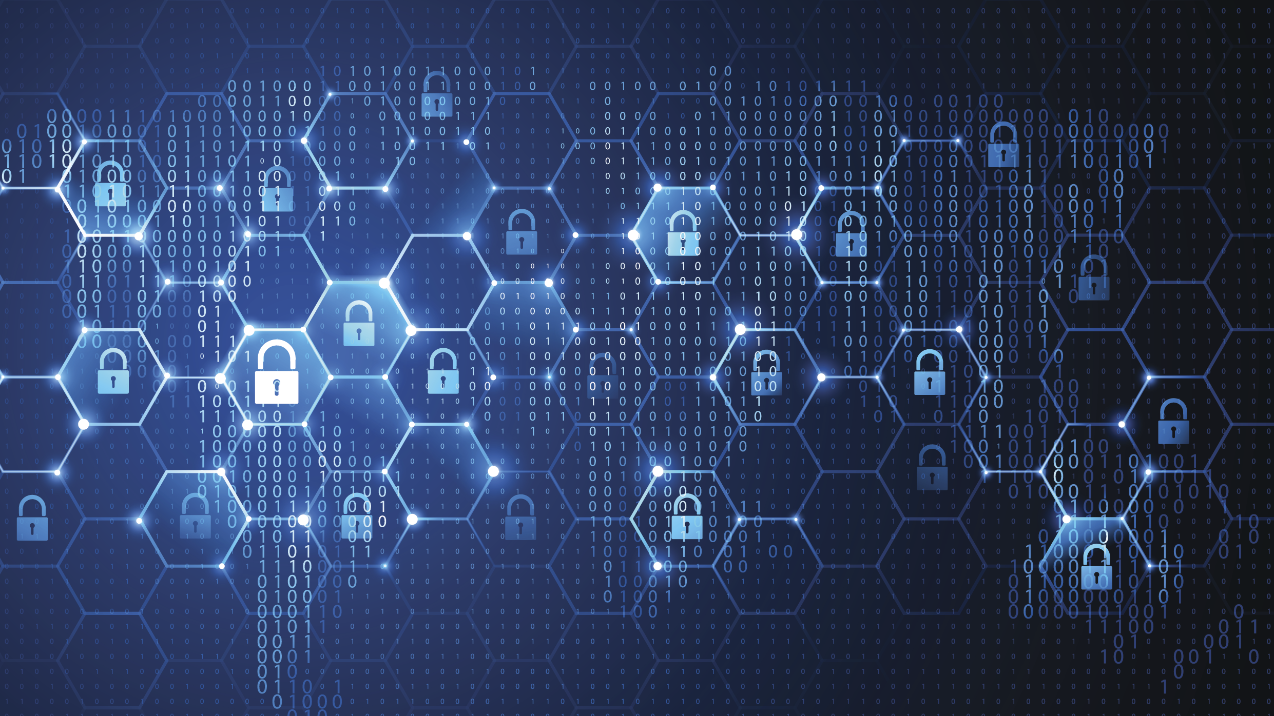 Global network security with locks and connected dots