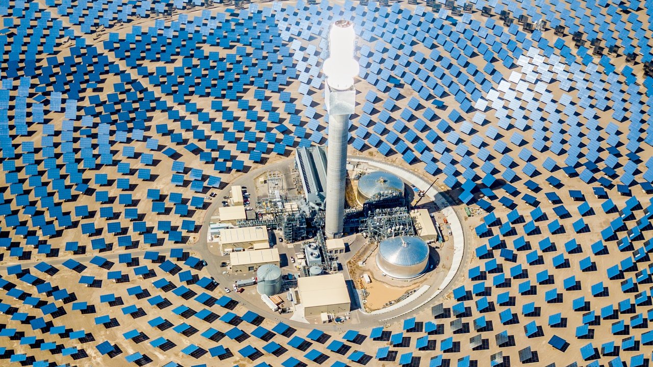 A solar thermal power plant station