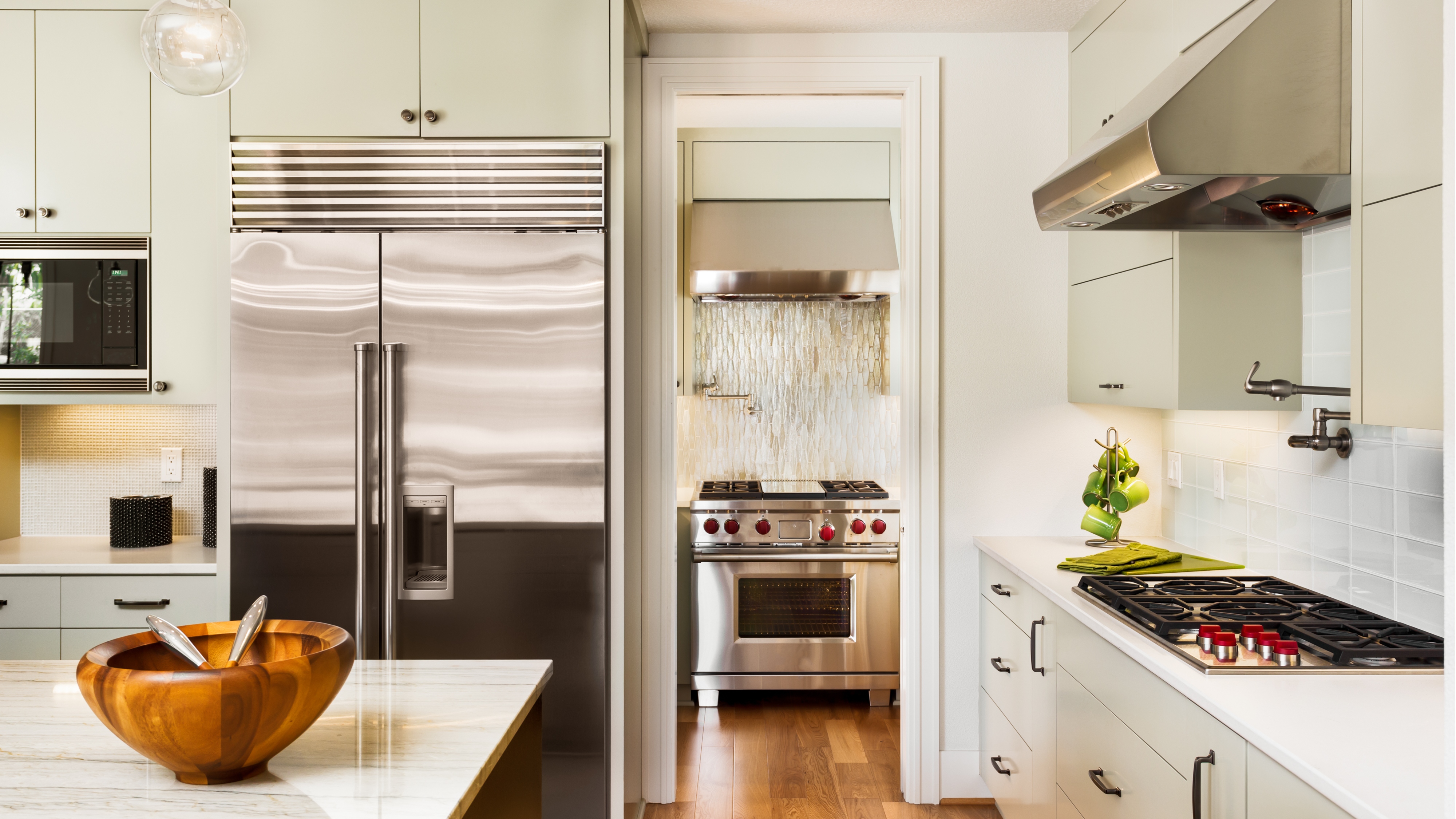 luxurious kitchen with appliances