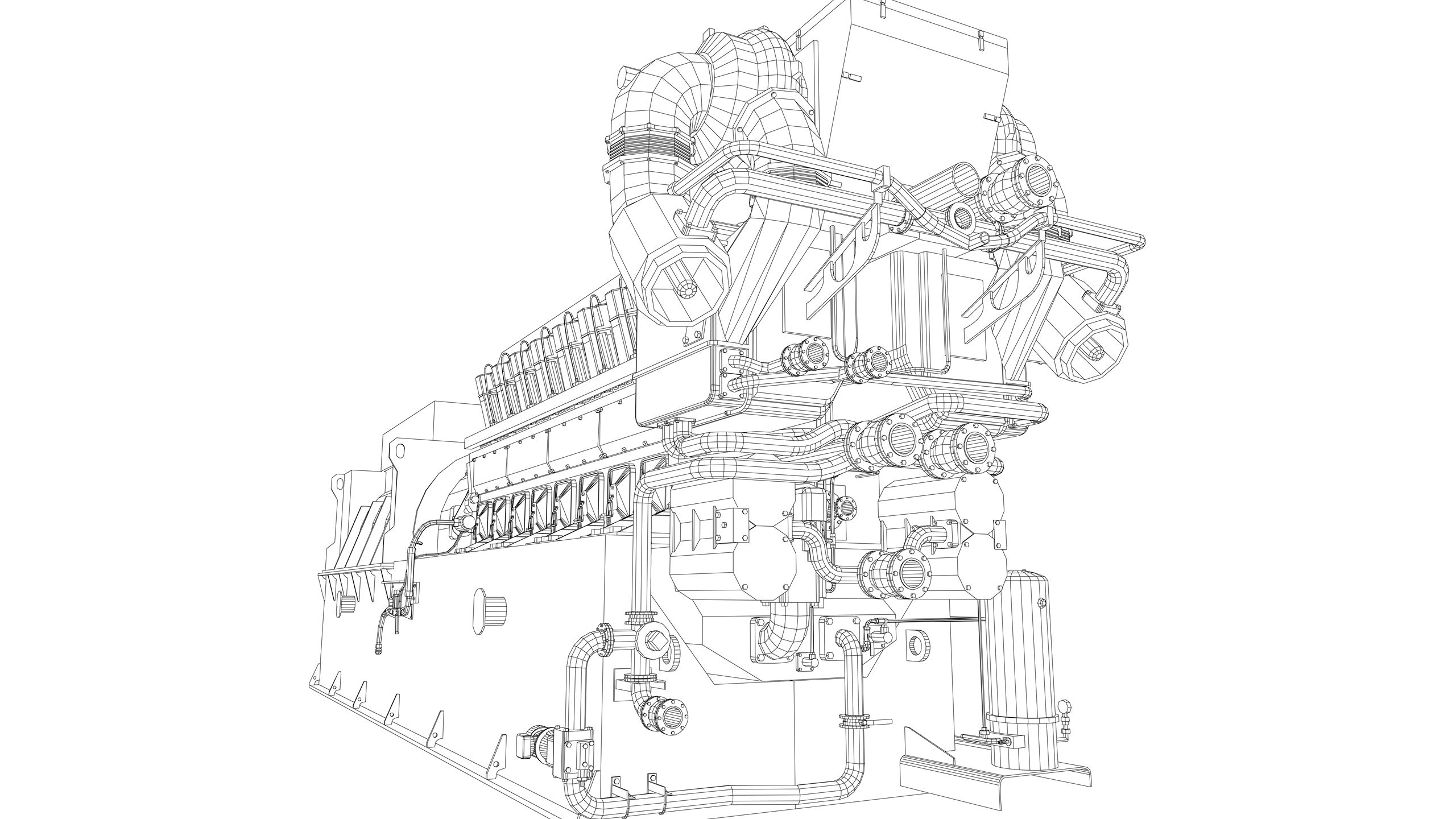 Vector image: Gas Engine