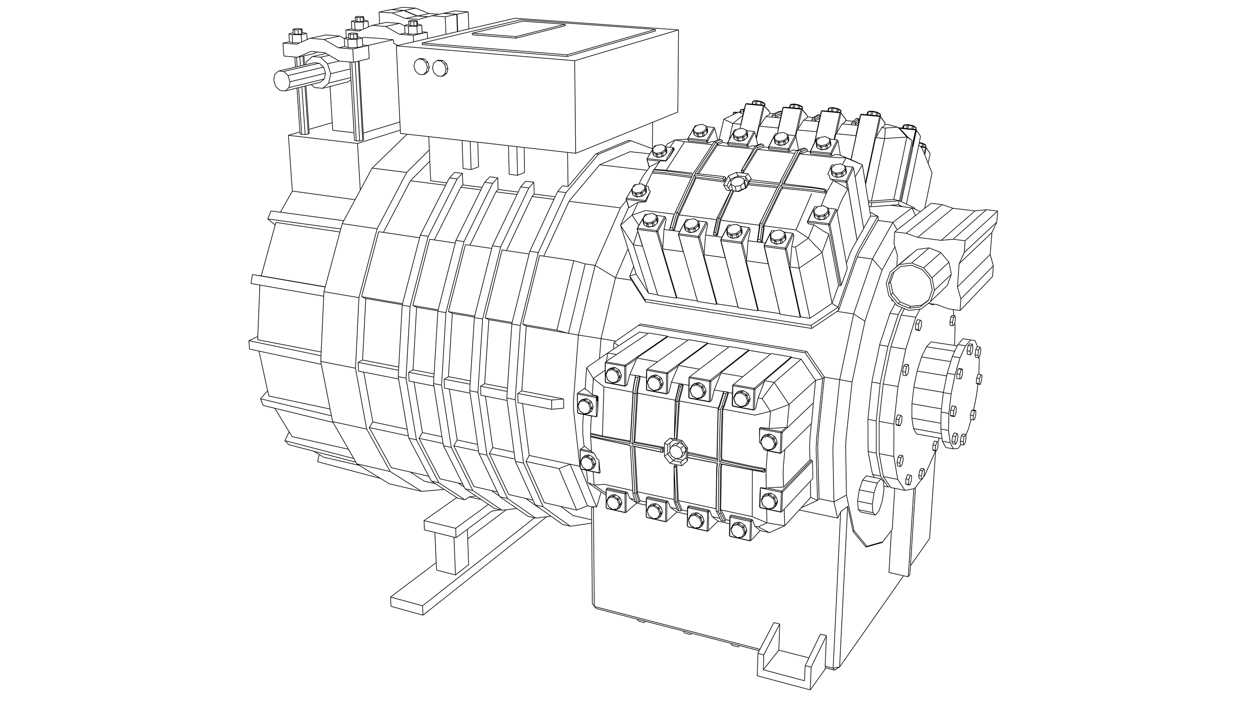 Vector Image: Refrigeration Compressor