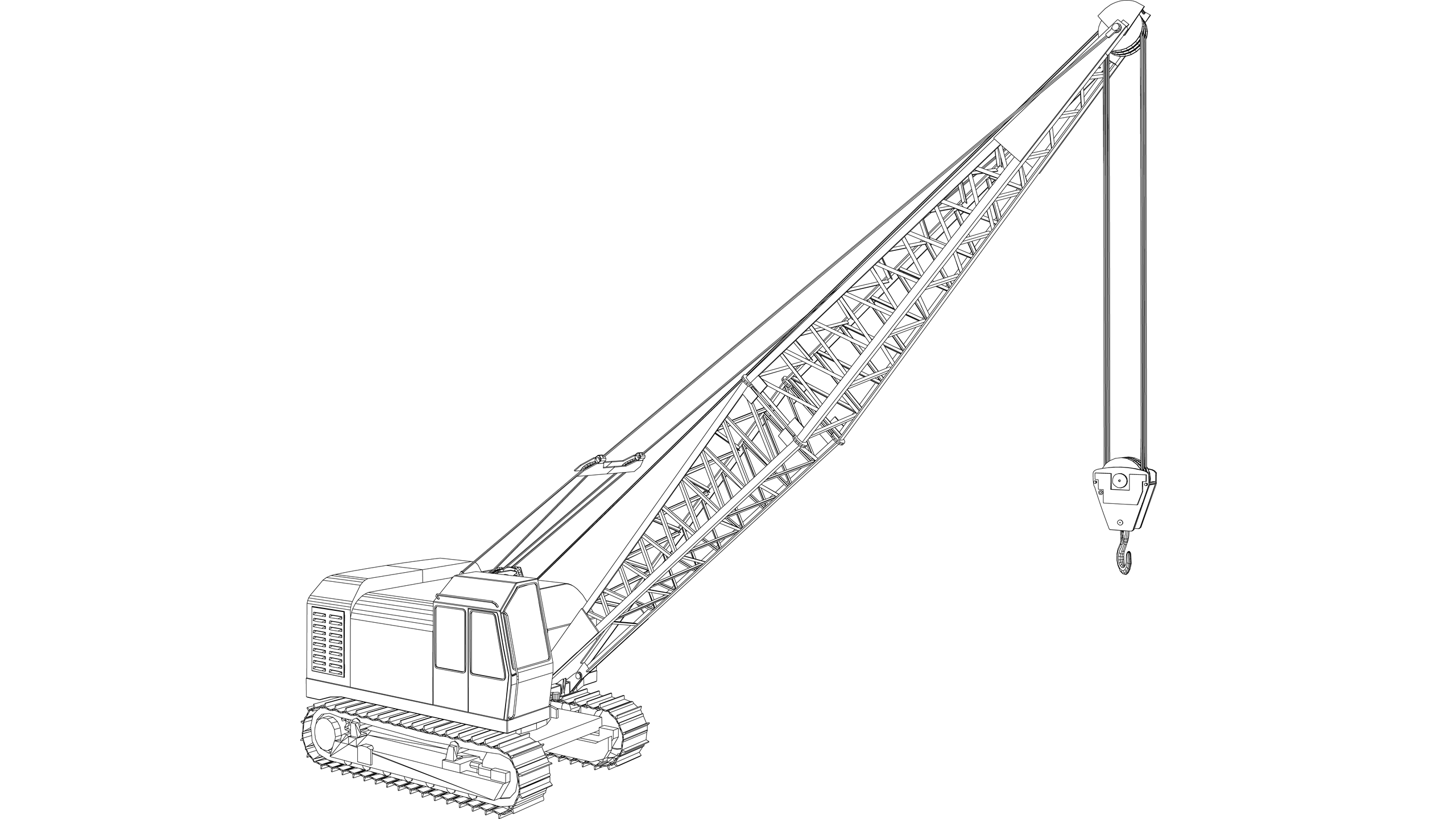 Vector image: Crawler Crane (Diesel)