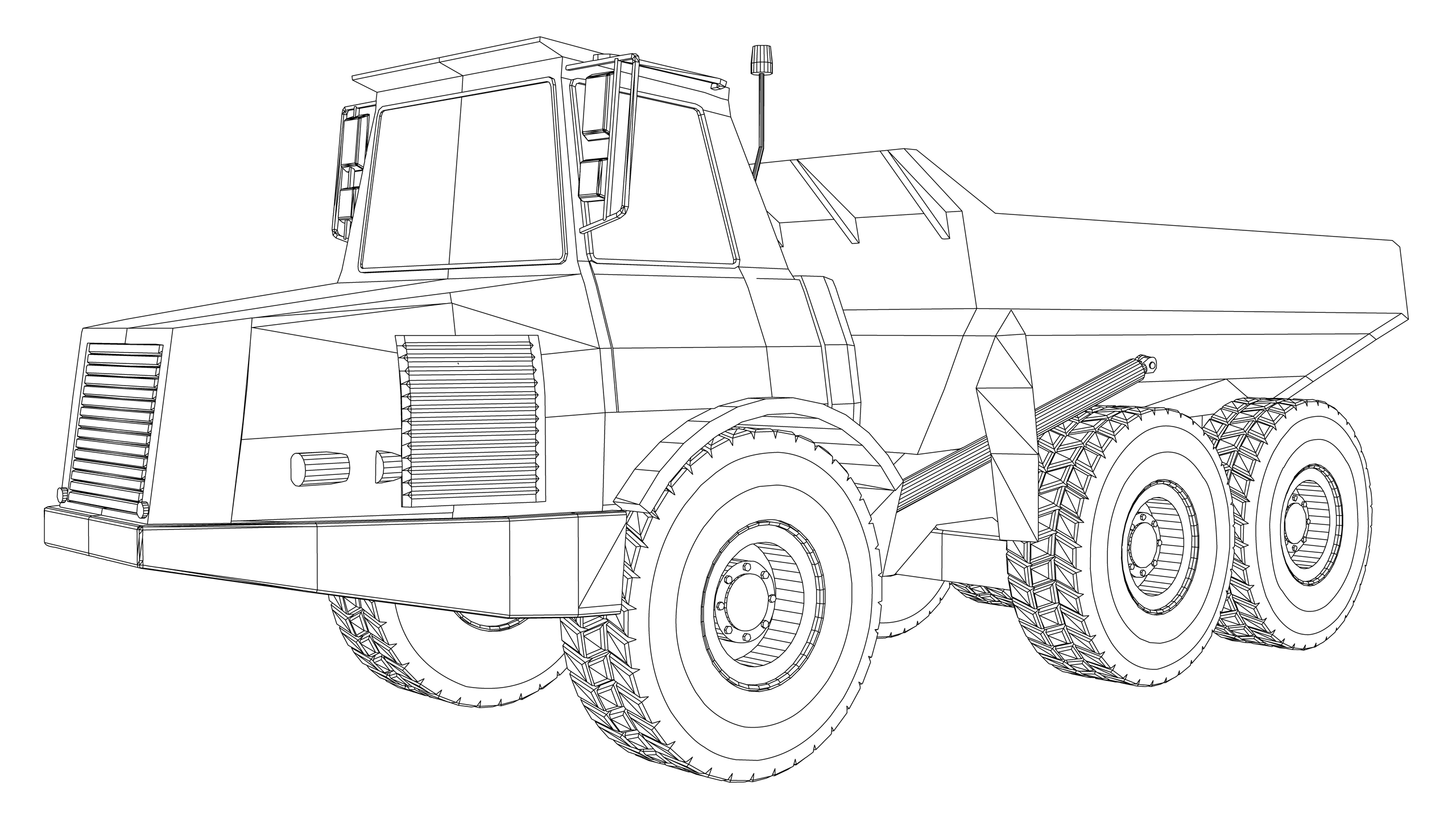Vector image: Dumper Truck (Large)