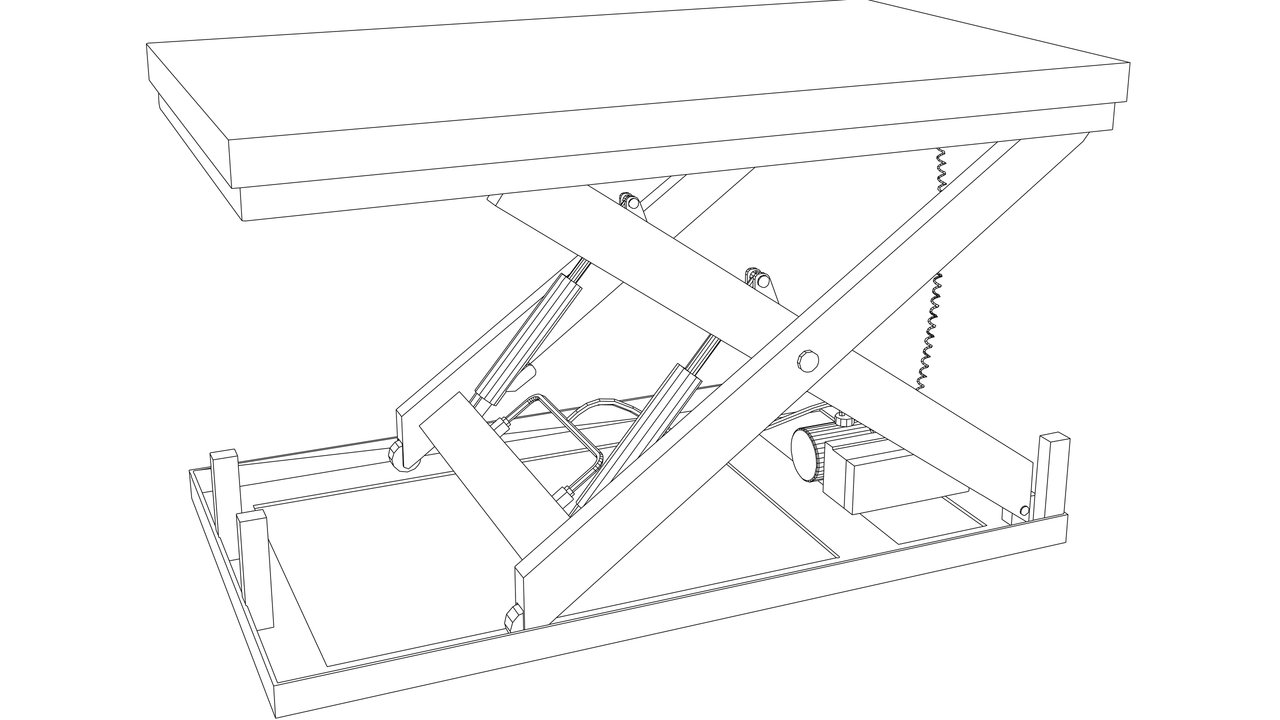 Hydraulic scissor lift