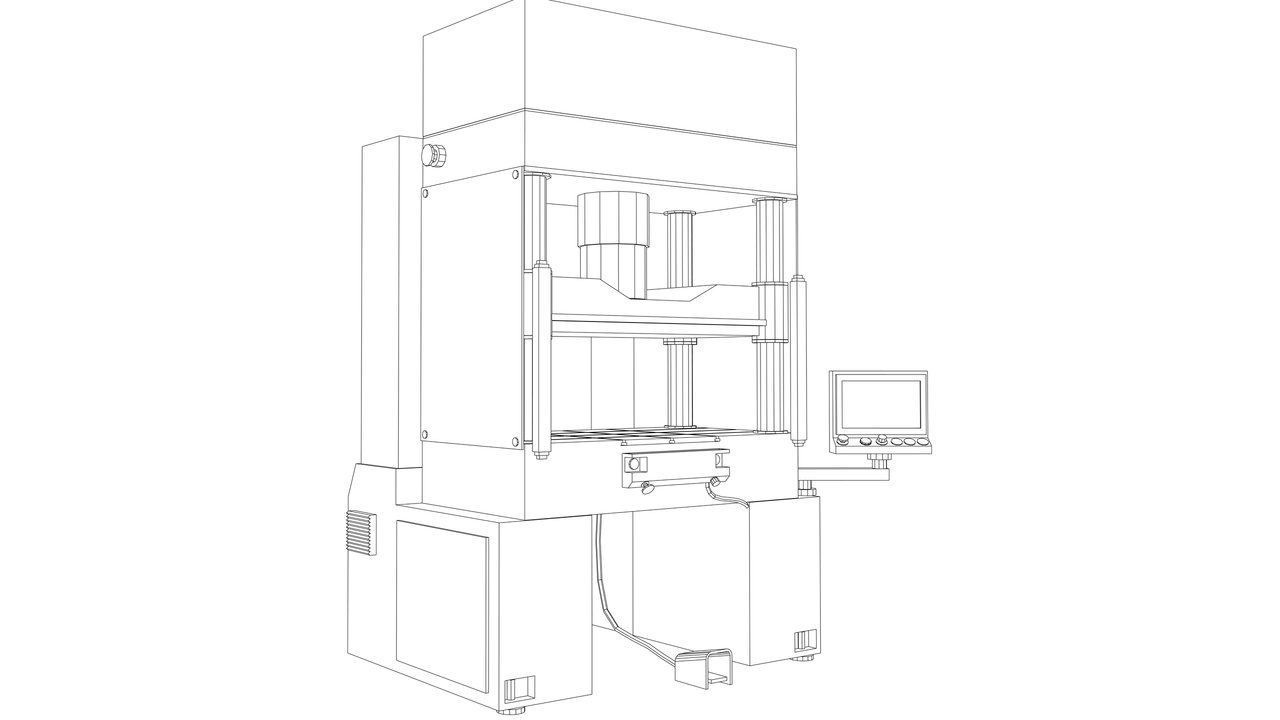 Hydraulic Press (Light Guard)