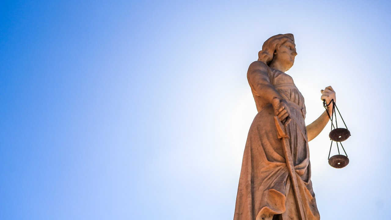 Lady Justice, atop a building in London - UK