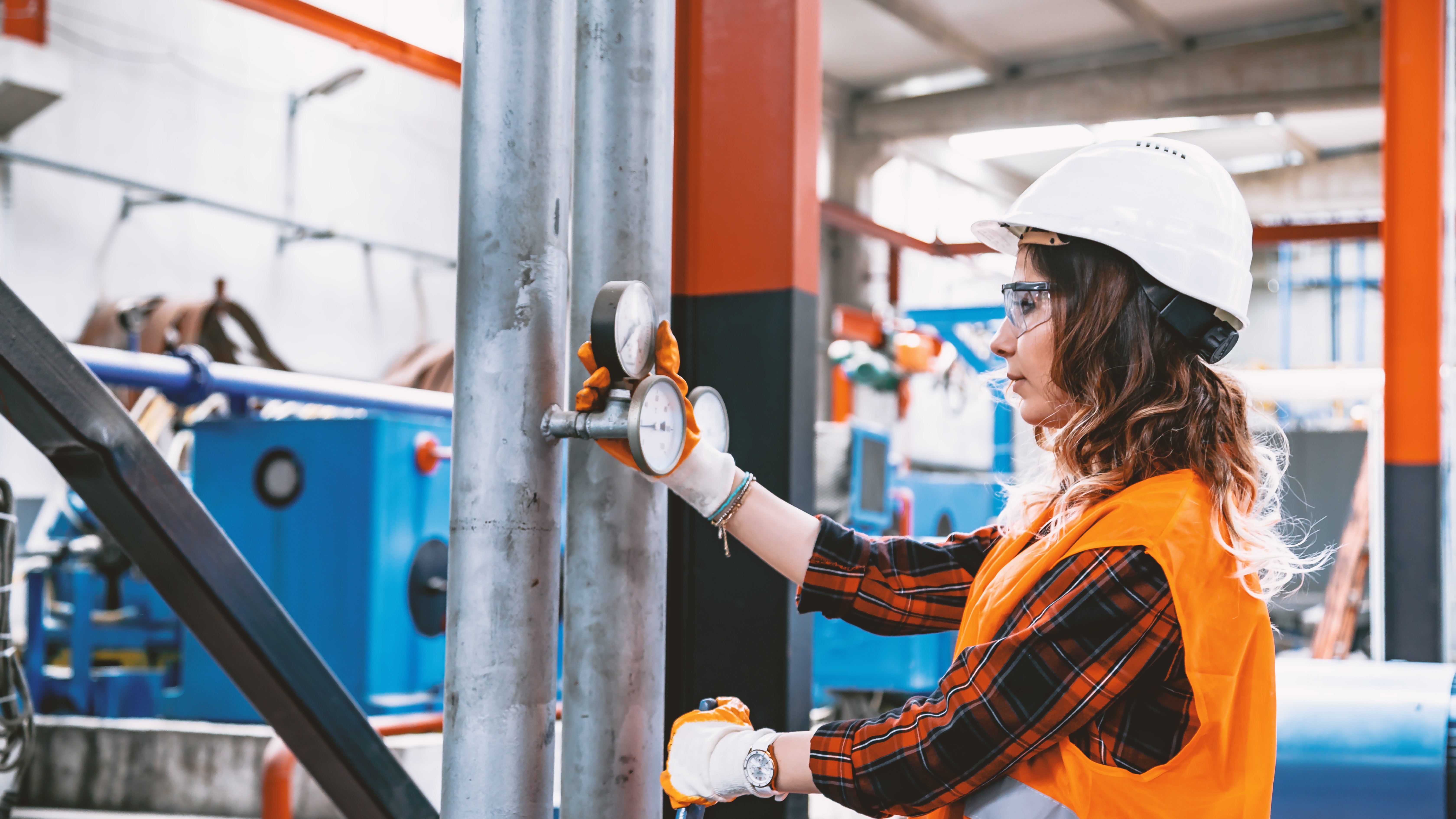 Third Party Inspection Services Female pressurized equipment inspector