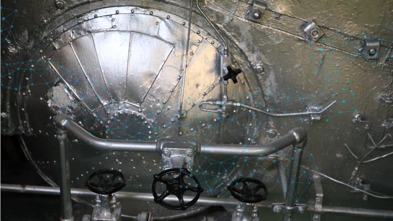 Detailed picture of boiler