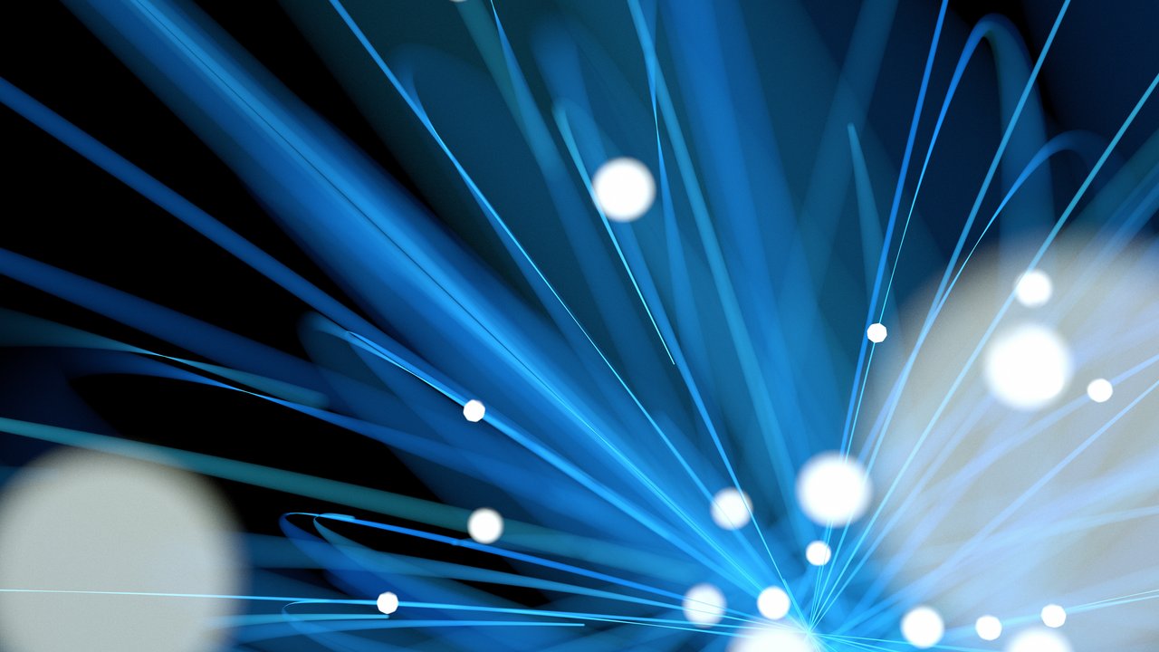 HSB and Flume Team Up to Offer Flow-Based Water Leak Protection for Homeowners Close-up digital photo detail of light orbs and motion lines