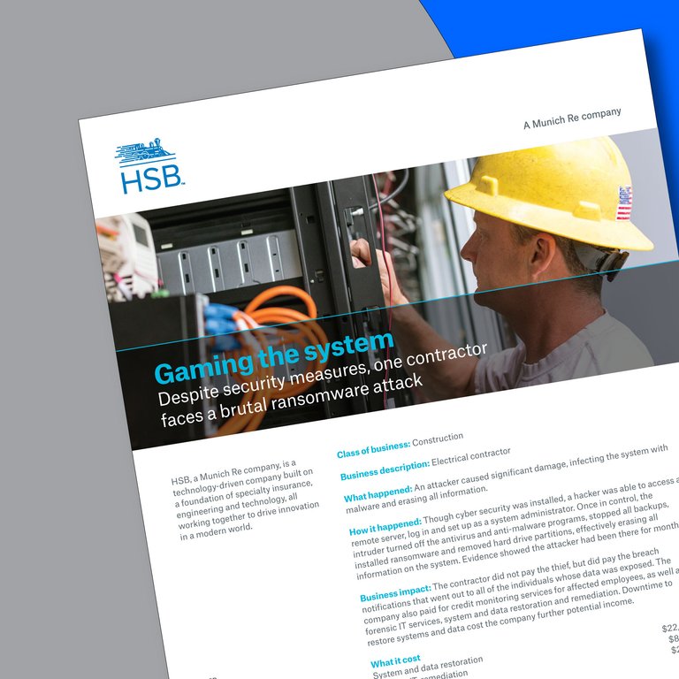 Electrical Contractor Cyber Fact Sheet