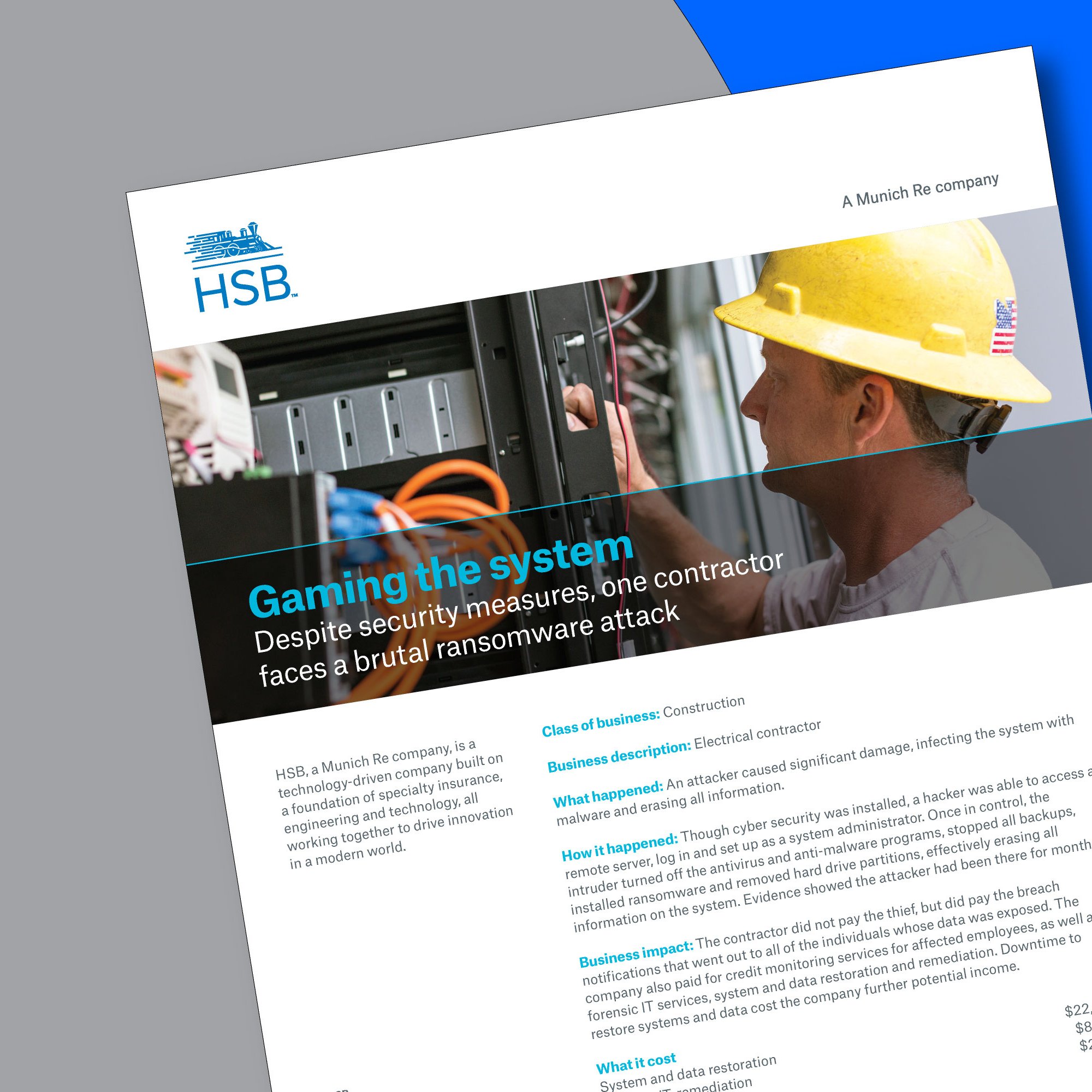 Electrical Contractor Cyber Fact Sheet Electrical Contractor Cyber Fact Sheet