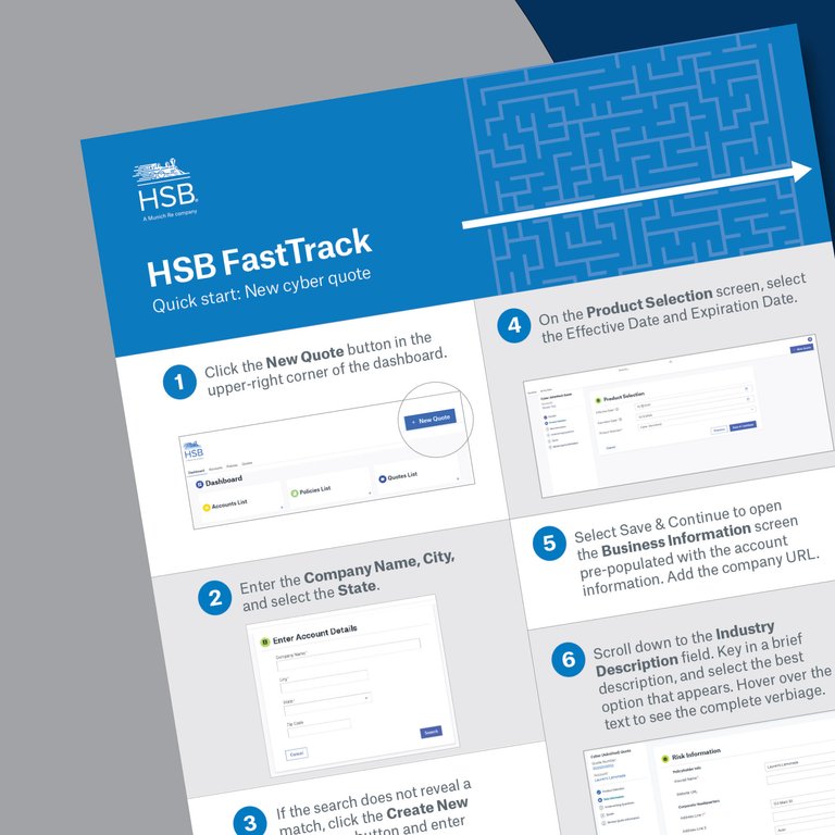 HSB FastTrack online rating tool