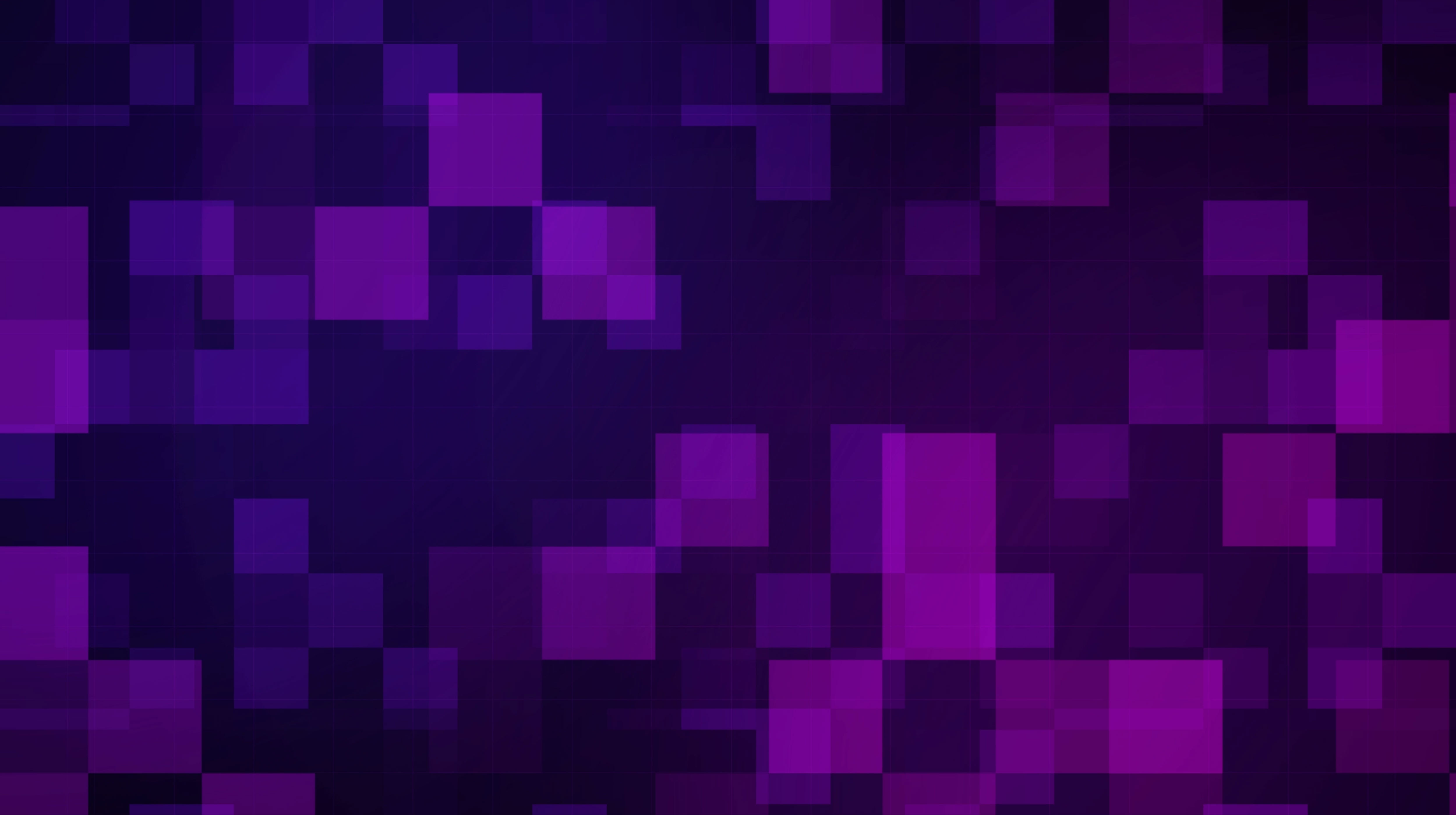 Abstract background with purple and dark blue pixelated squares and rectangles.