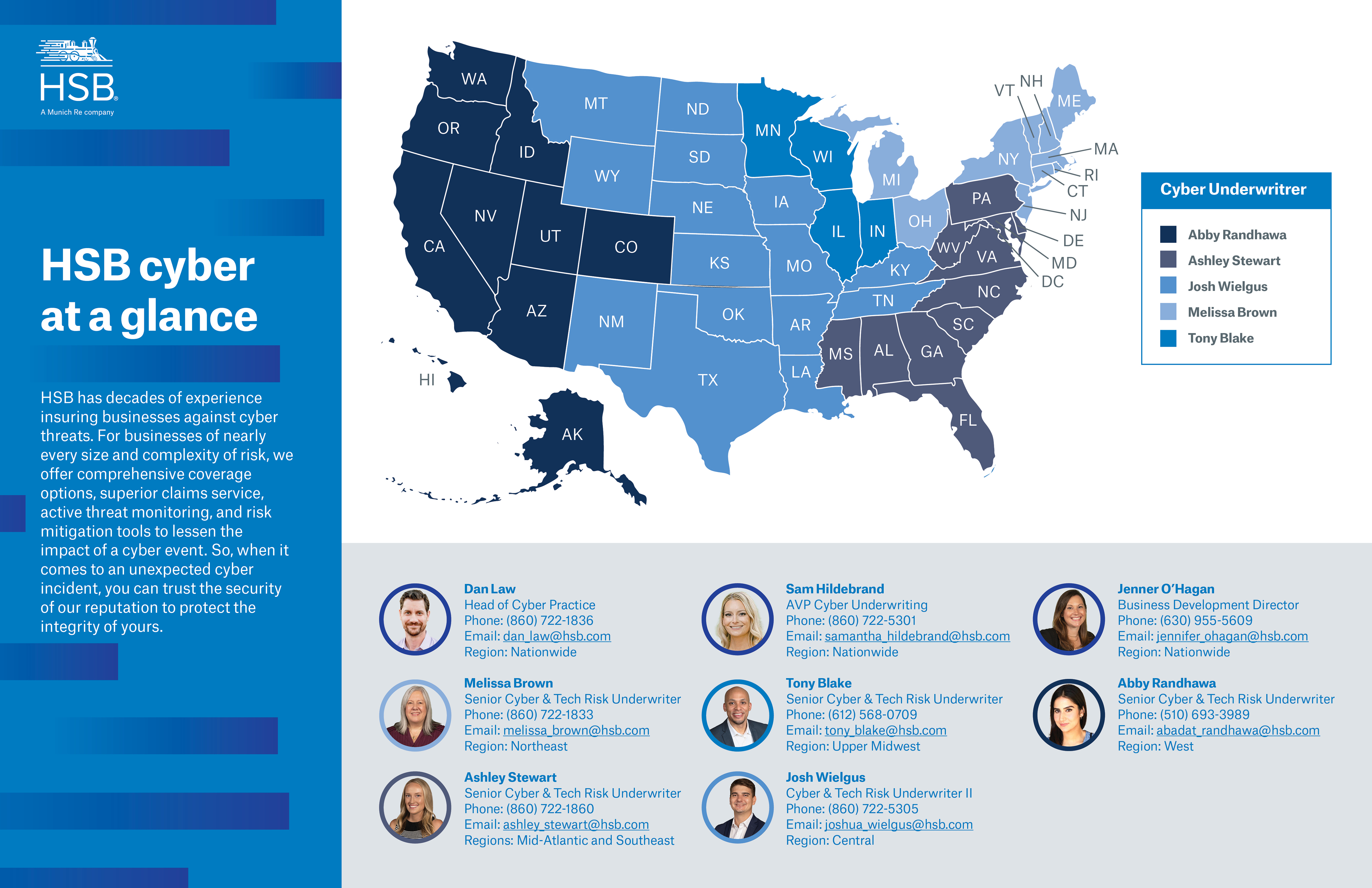 First page of HSB Cyber at a Glance
