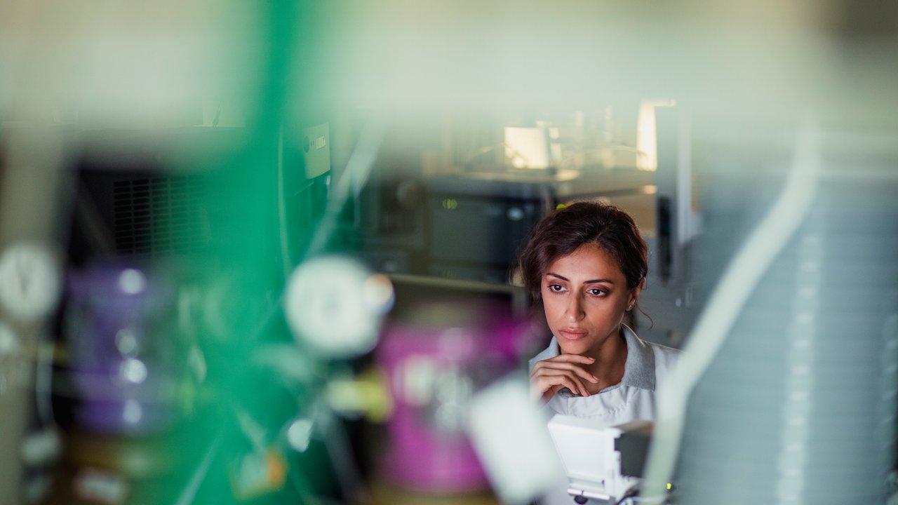 Woman in lab