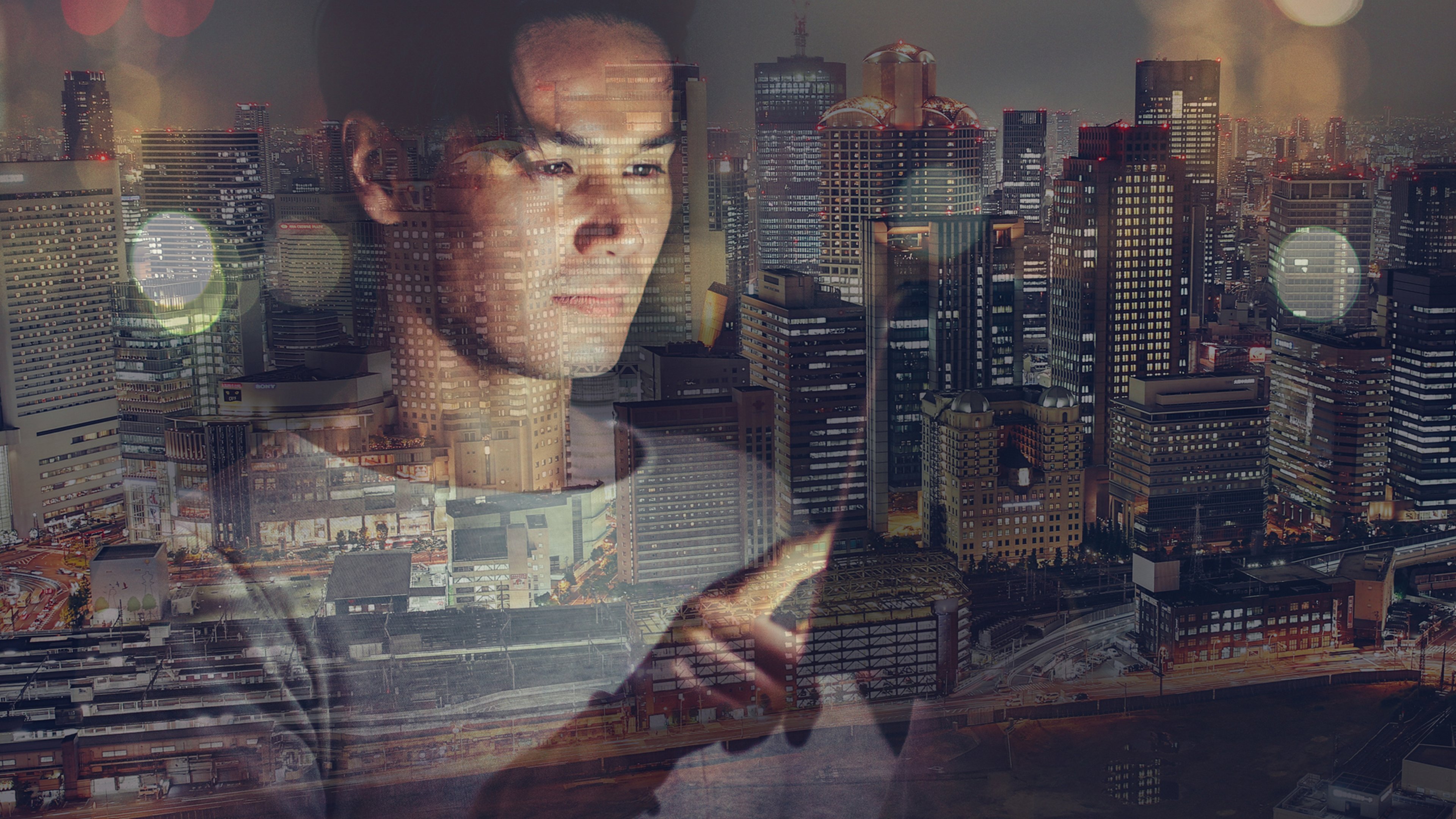 Young man texting on the tablet Young man texting on the tablet