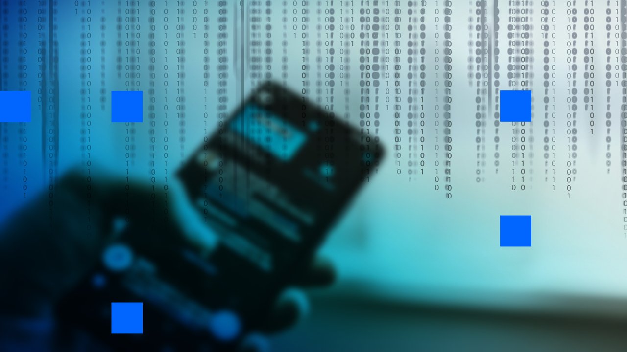 Mobile app abstract, blurry mobile app