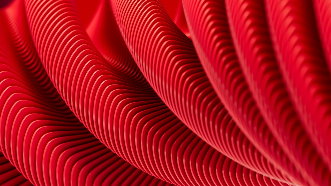 Red abstract spirals