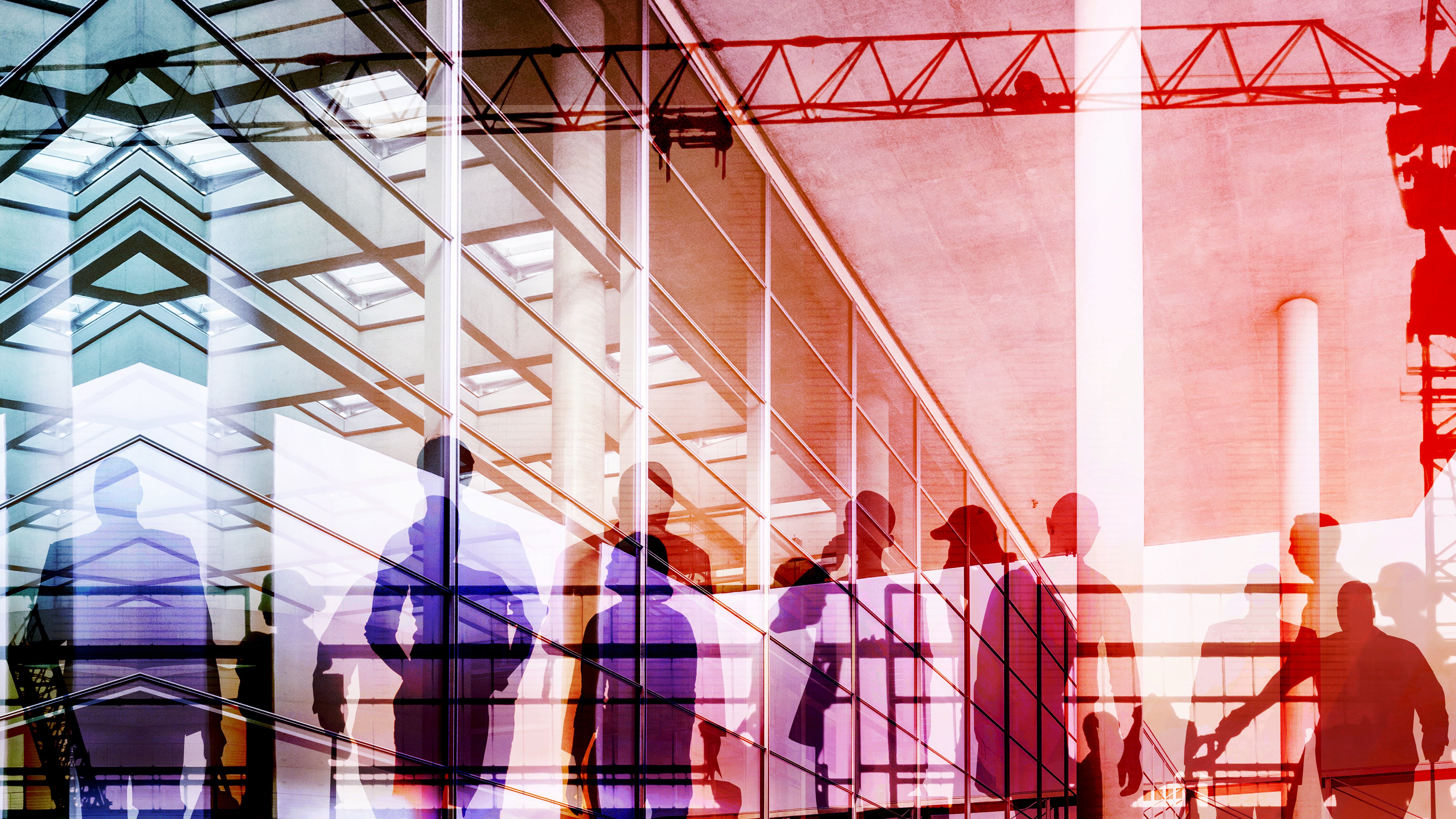 Monte Carlo Media Conference 2024 people and city double exposure - abstract business concept