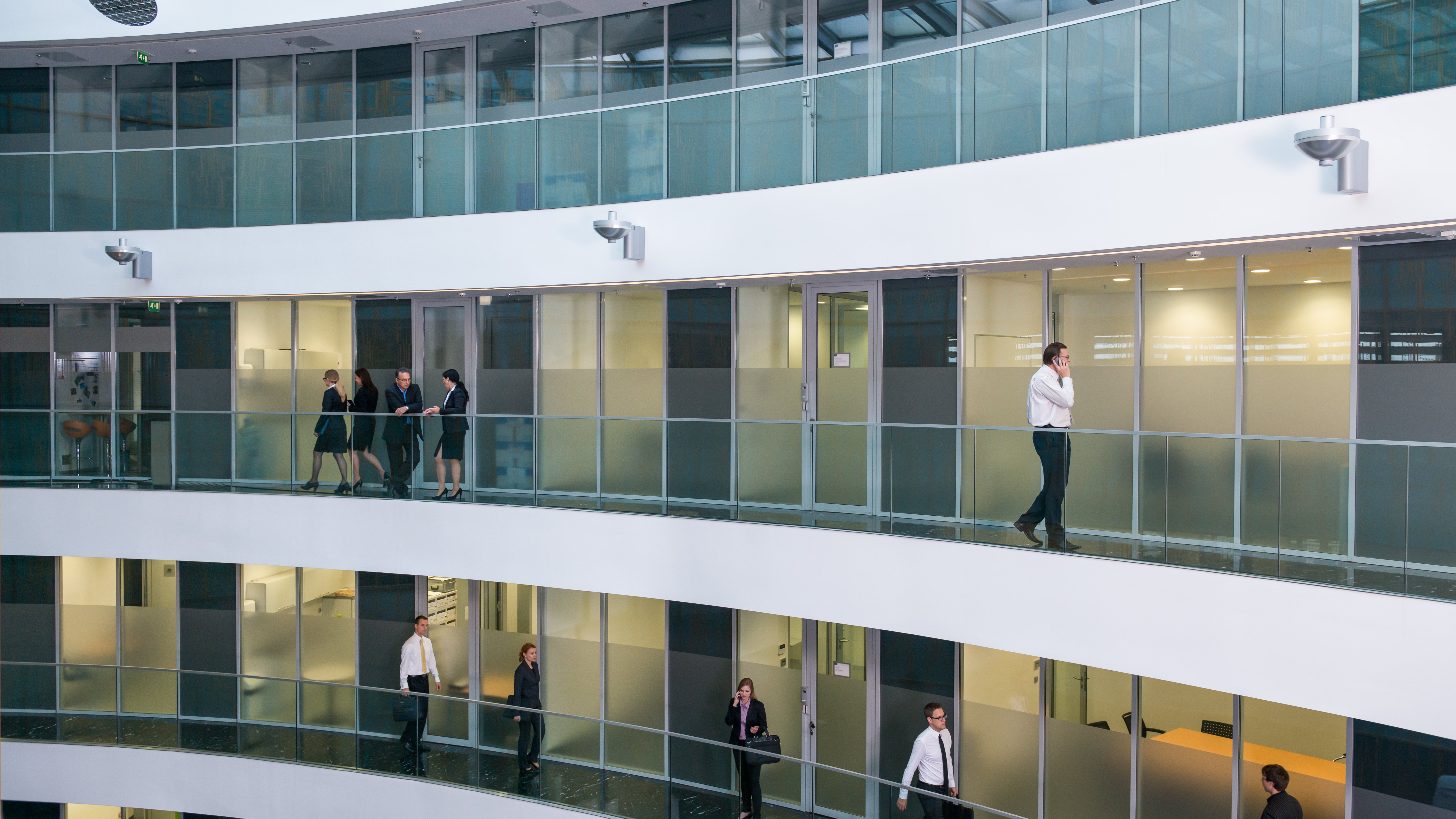 Hall in the business center.