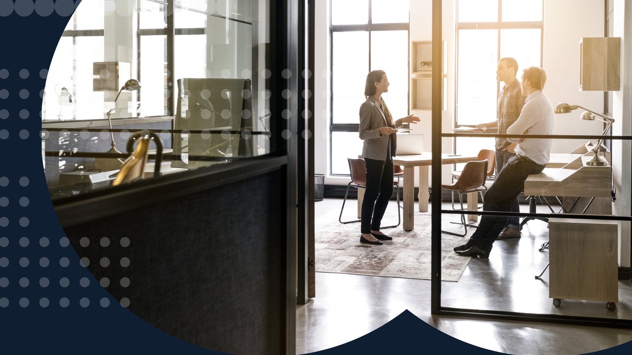 Businesswoman explaining strategy to colleagues