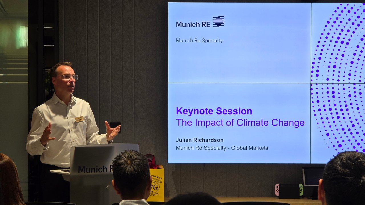 Julian Richardson presenting at the Sustain Festival event in Singapore