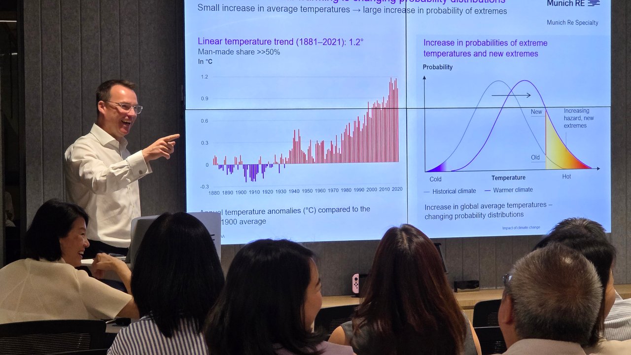Julian Richardson presenting at the Sustain Festival event in Singapore