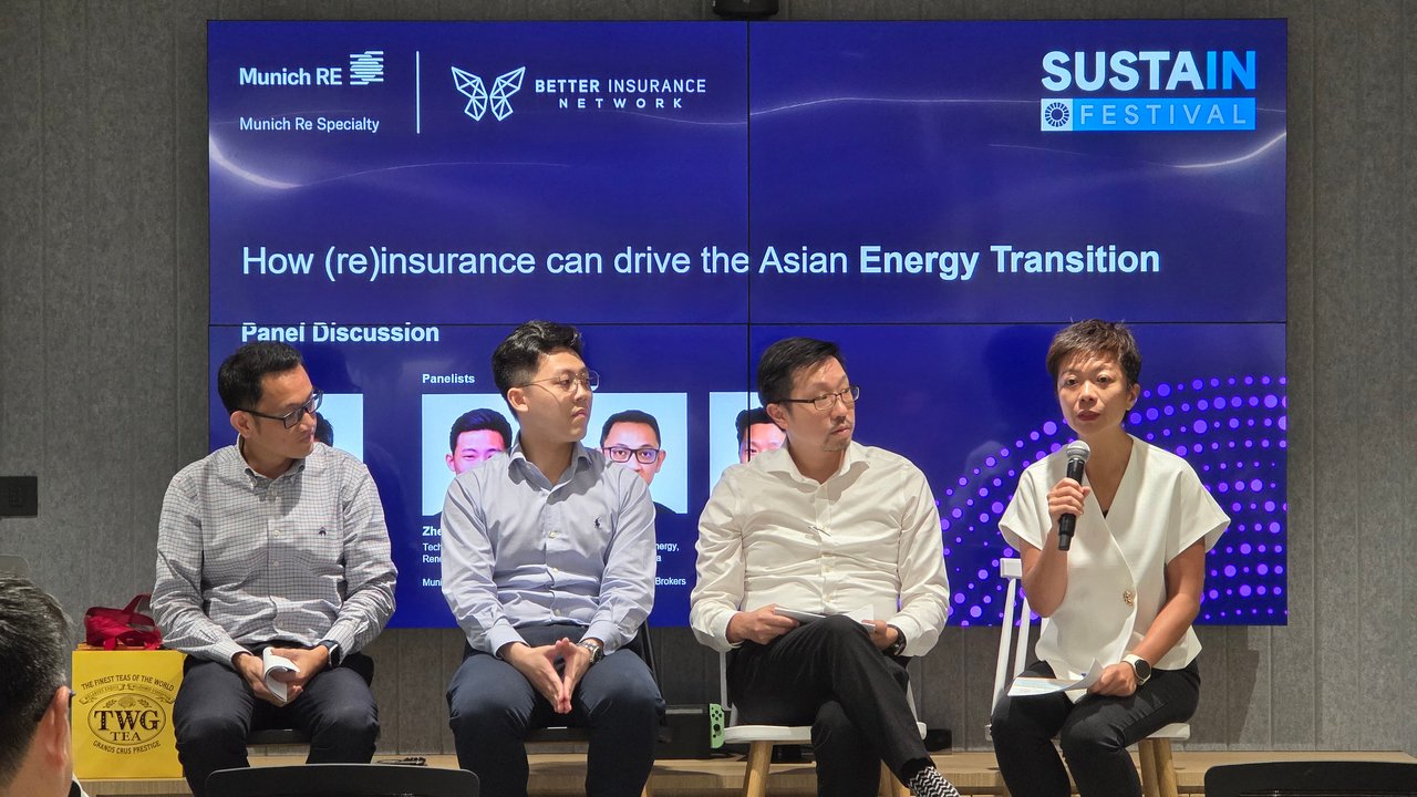 Sinney Leung introducing the panel discussion at the Sustain Festival event in Singapore